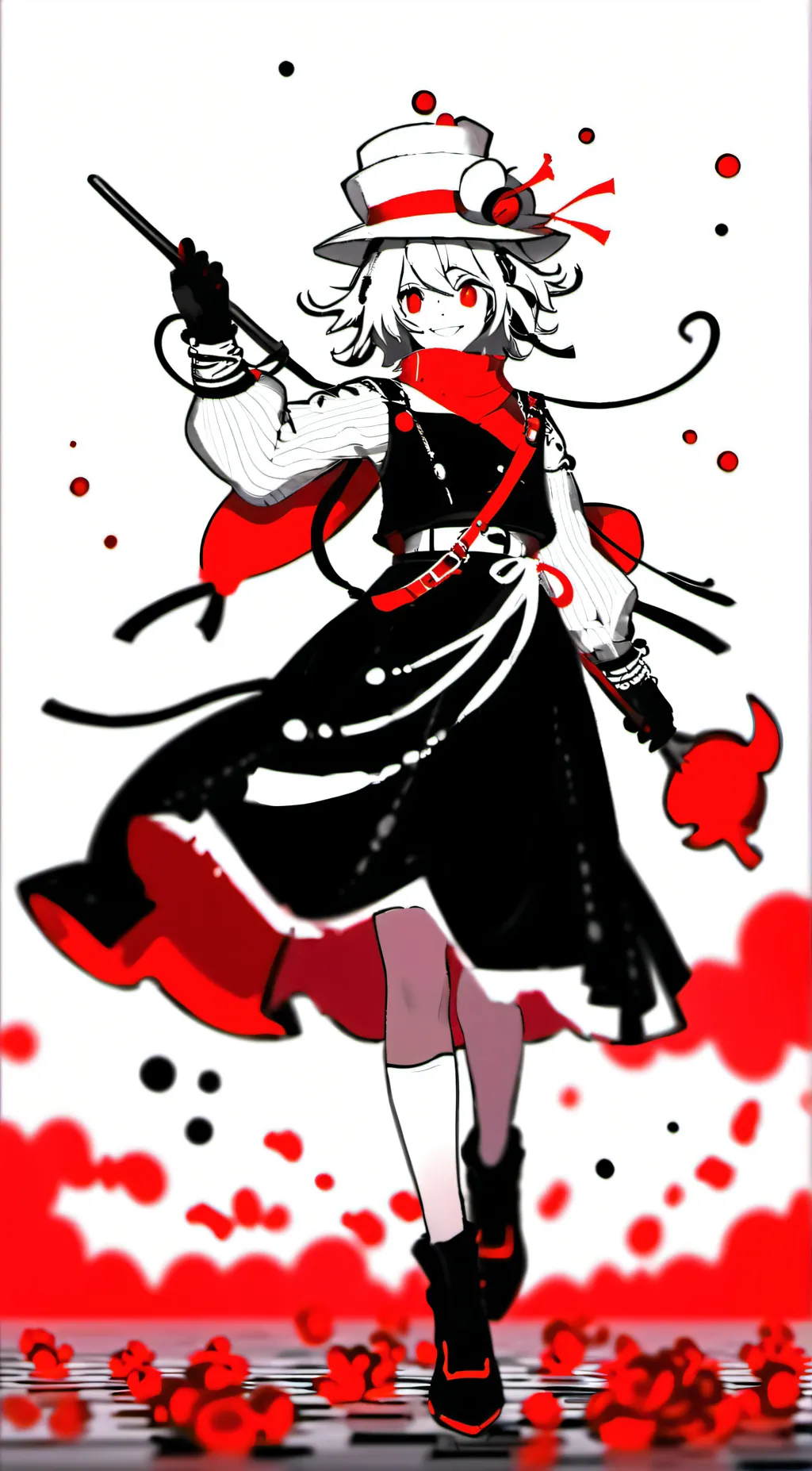 ai character: smiling critter background