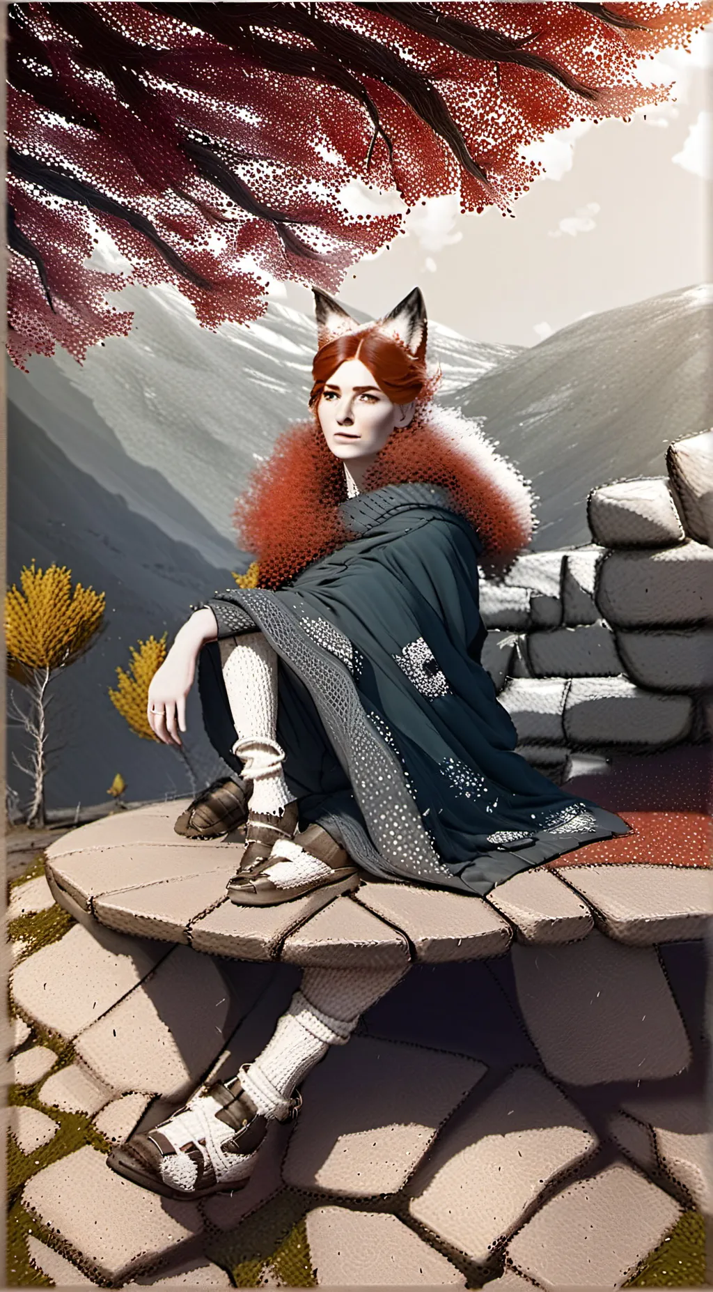 ai character: bella  background