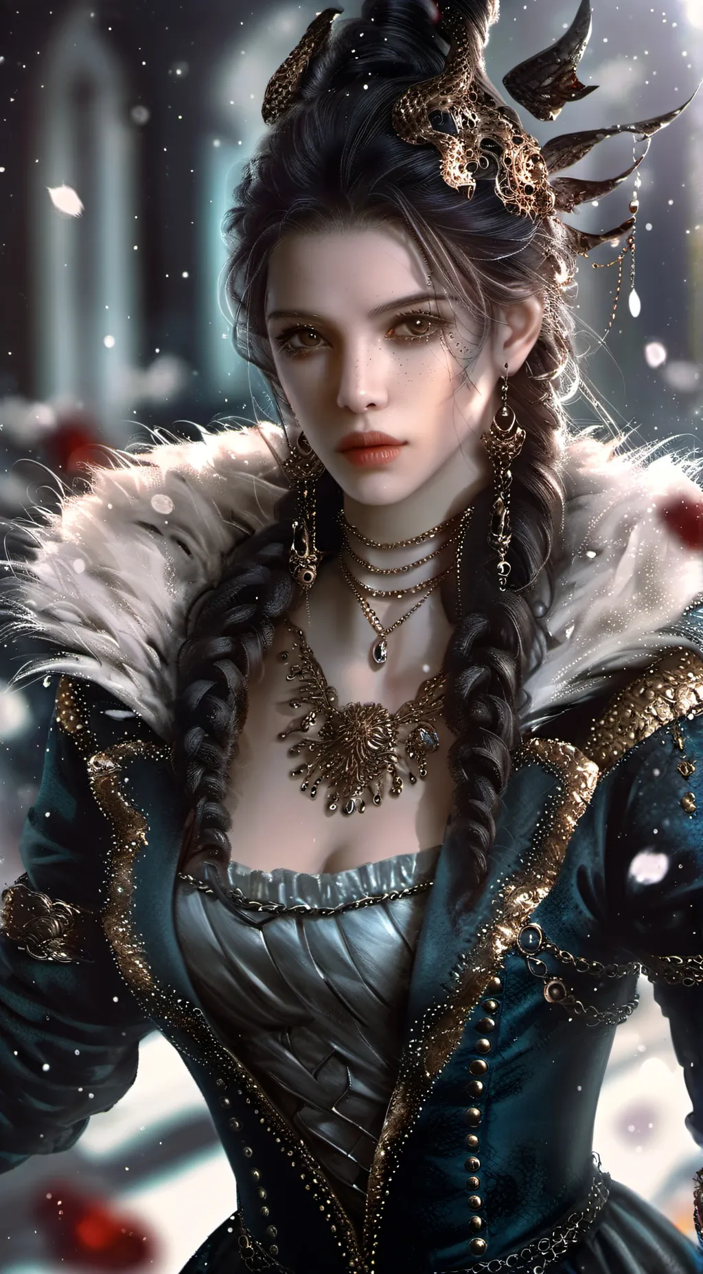 ai character: Skylin background