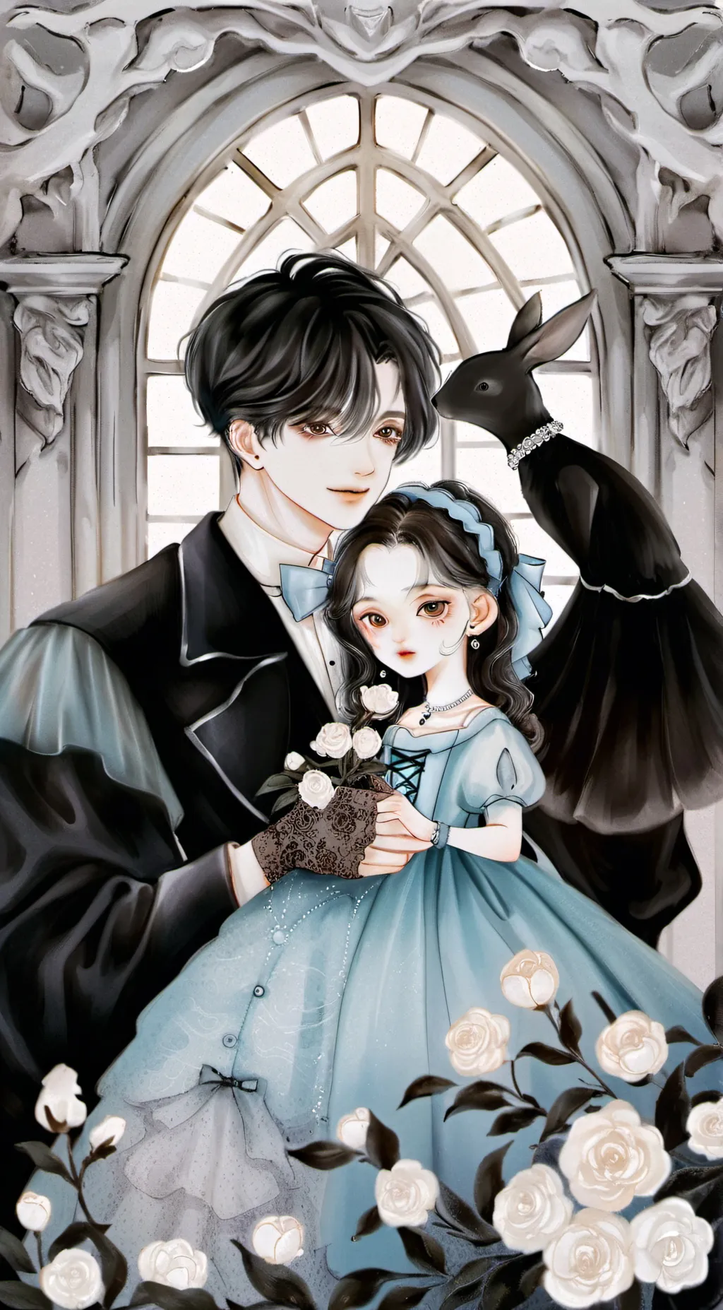 ai character: Rose/ Samuel  background