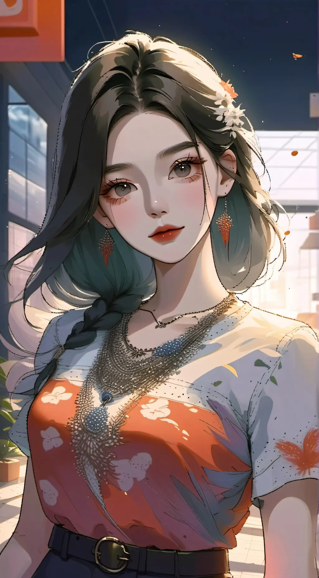 ai character: ellie  background