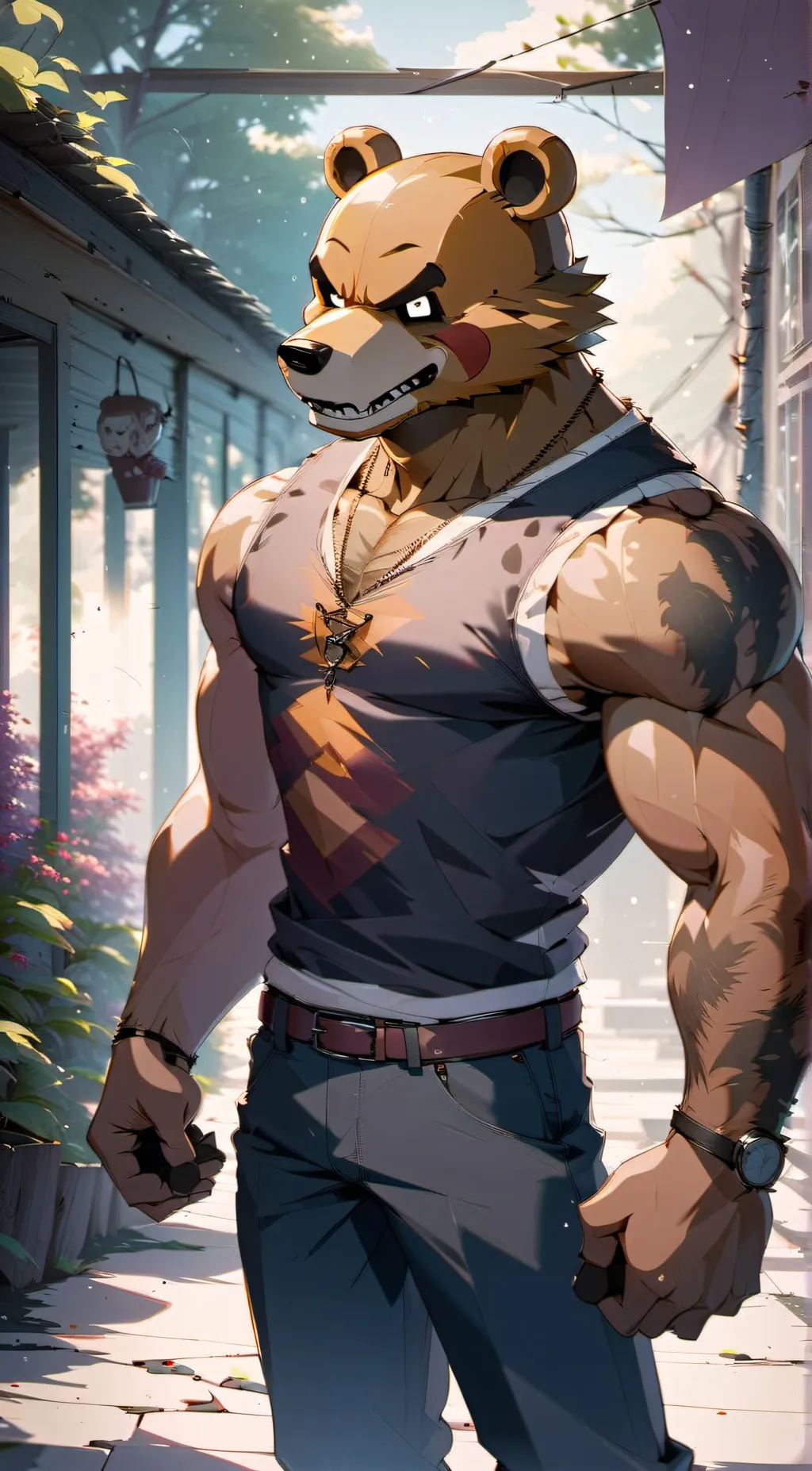 ai character: Freddy Fazbear background