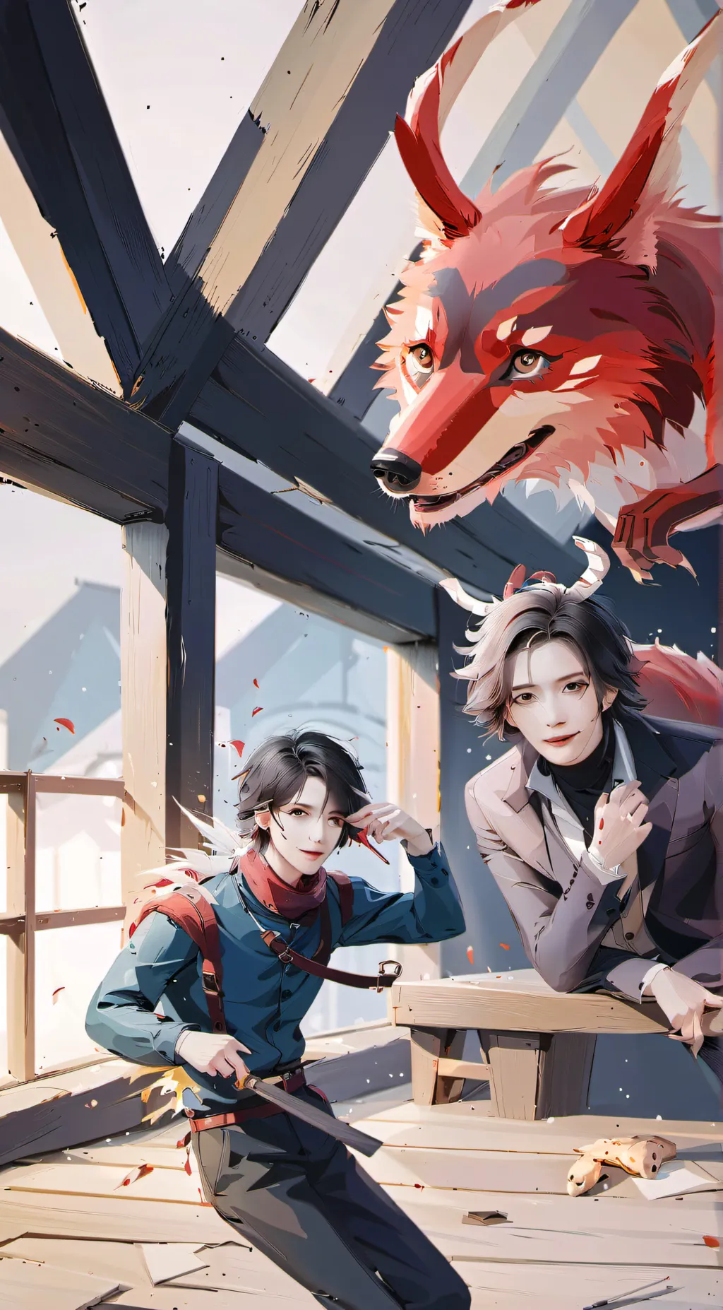 ai character: Beast In The Attic background