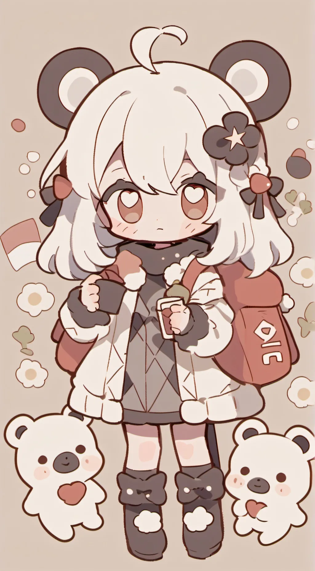 ai character: cutie background