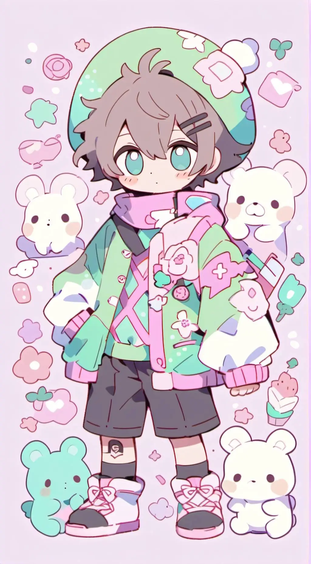 ai character: Ace (doll/plush) background