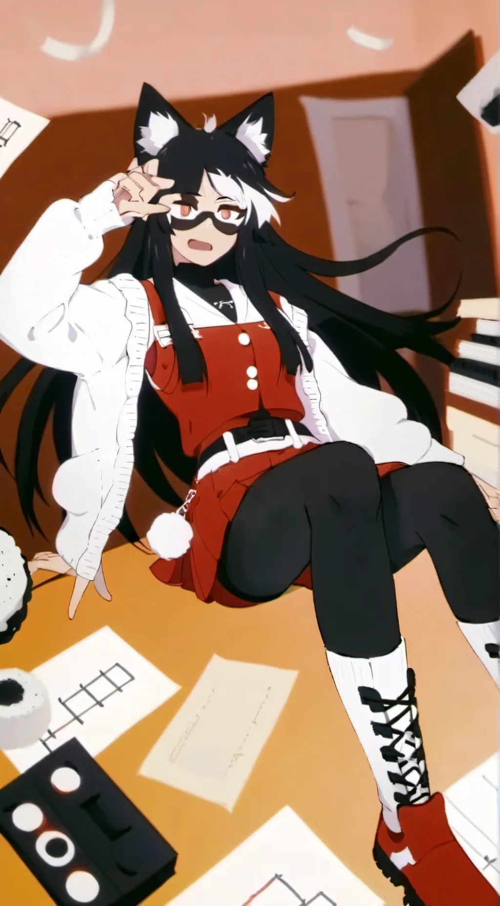 ai character: Miss circle  background