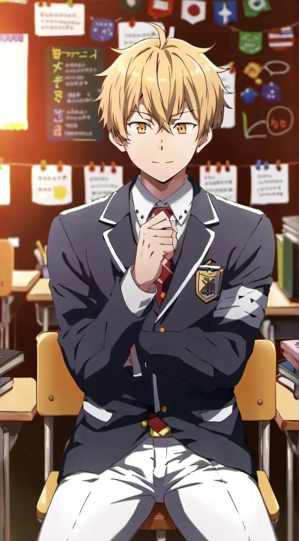 ai character: Mashirao Ojiro background