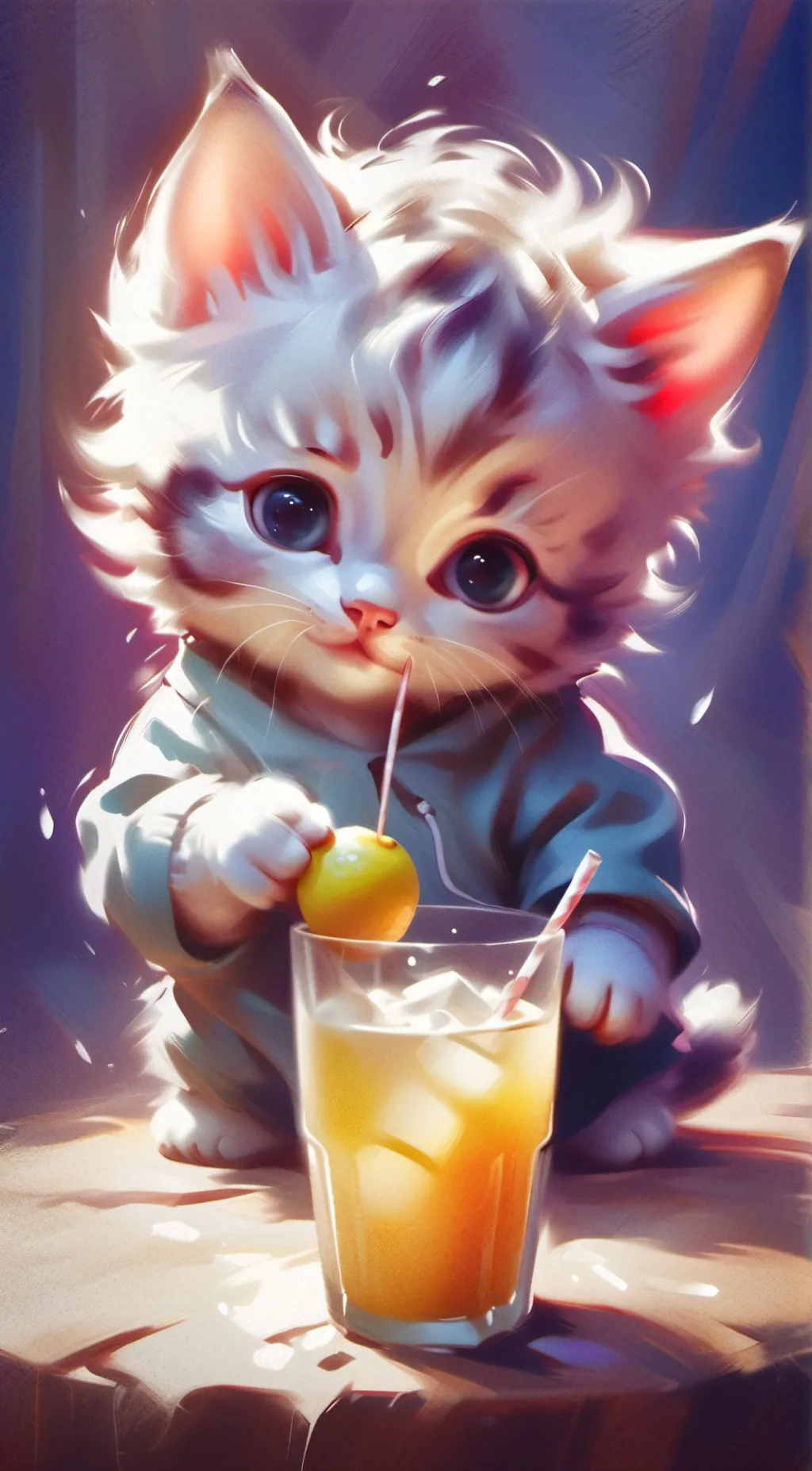 ai character: Kitten background