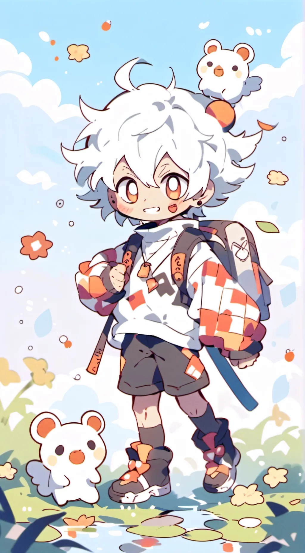 ai character: One piece background