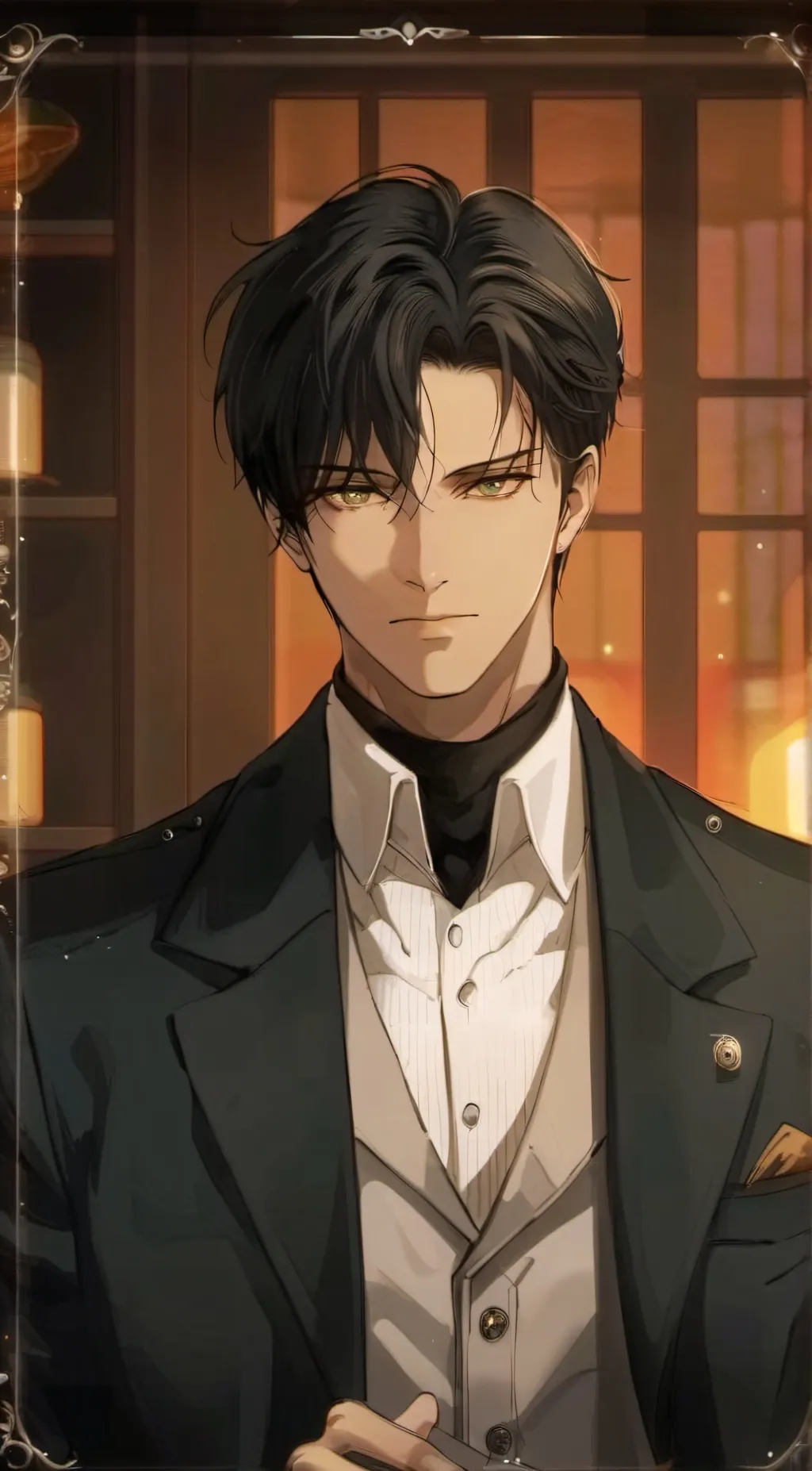 ai character: Levi Ackerman  background