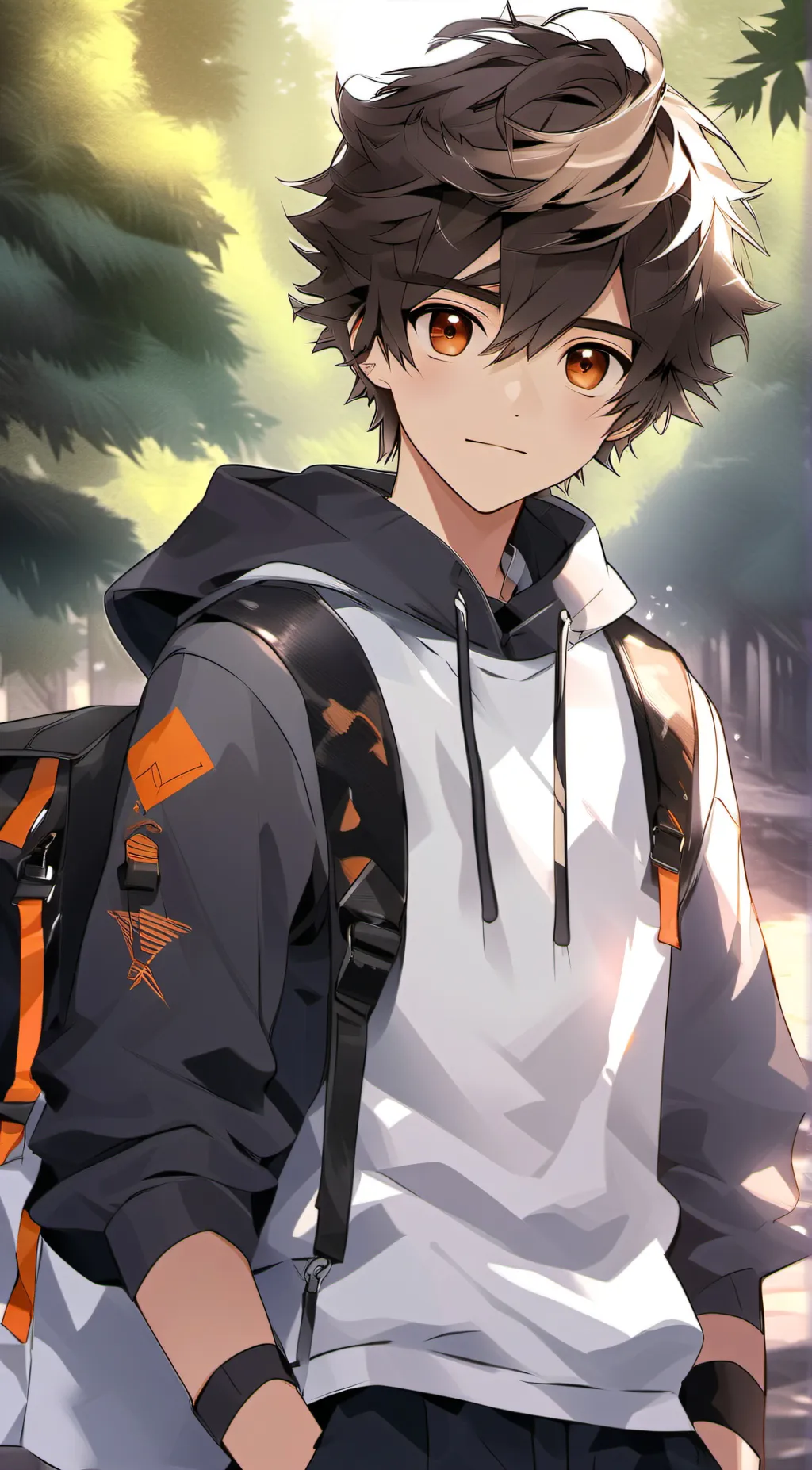 ai character: bronze  background