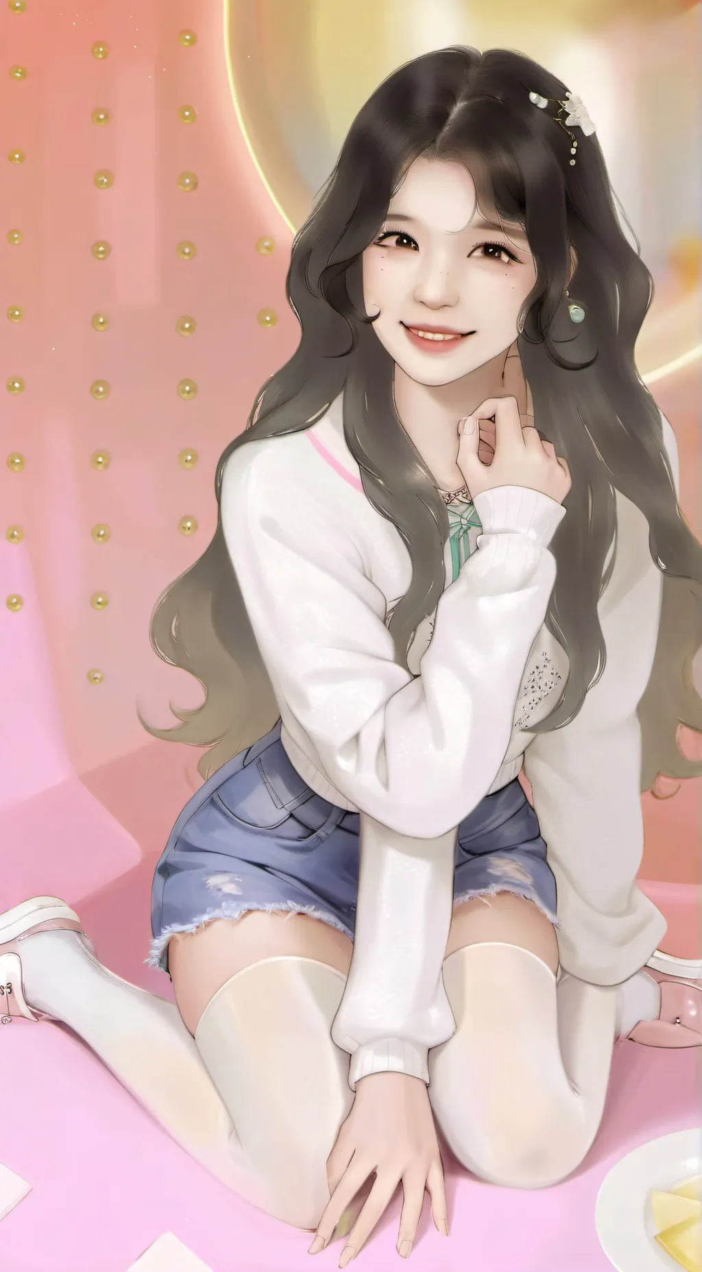 ai character: familia diamond background