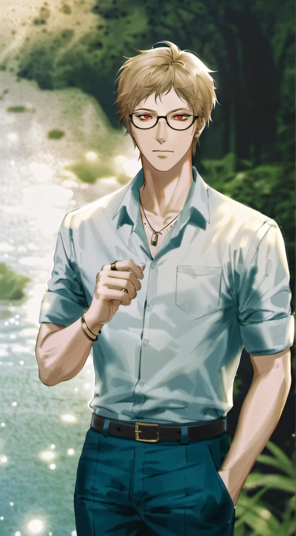 ai character: key tsukishima  background