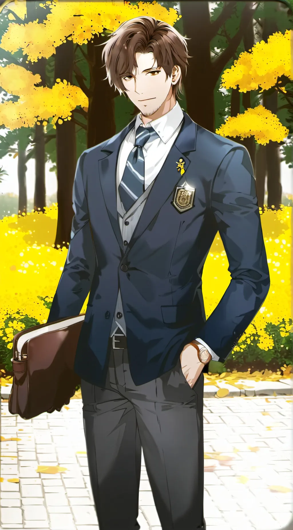 ai character: Xavier  background