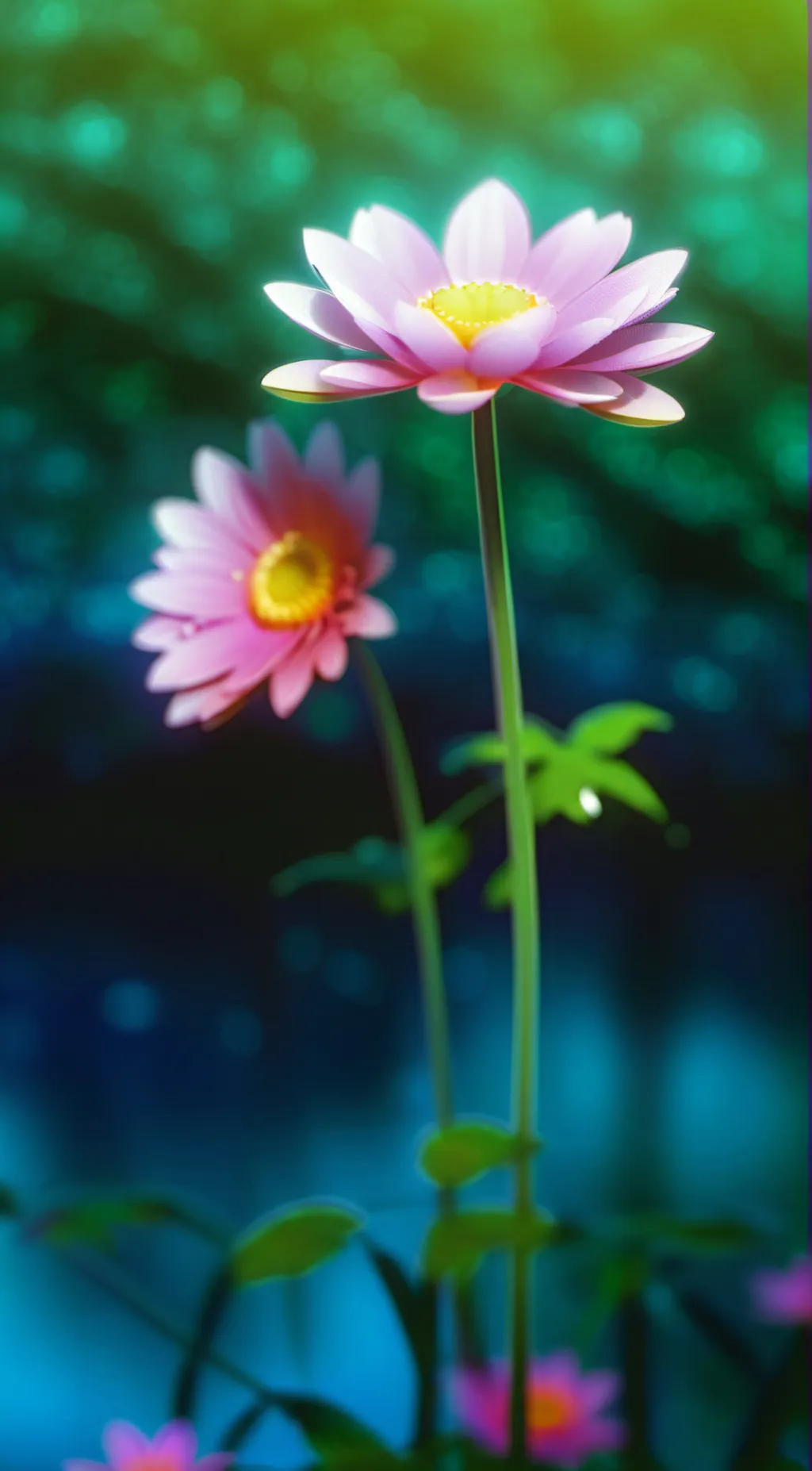 ai character: flowey  background