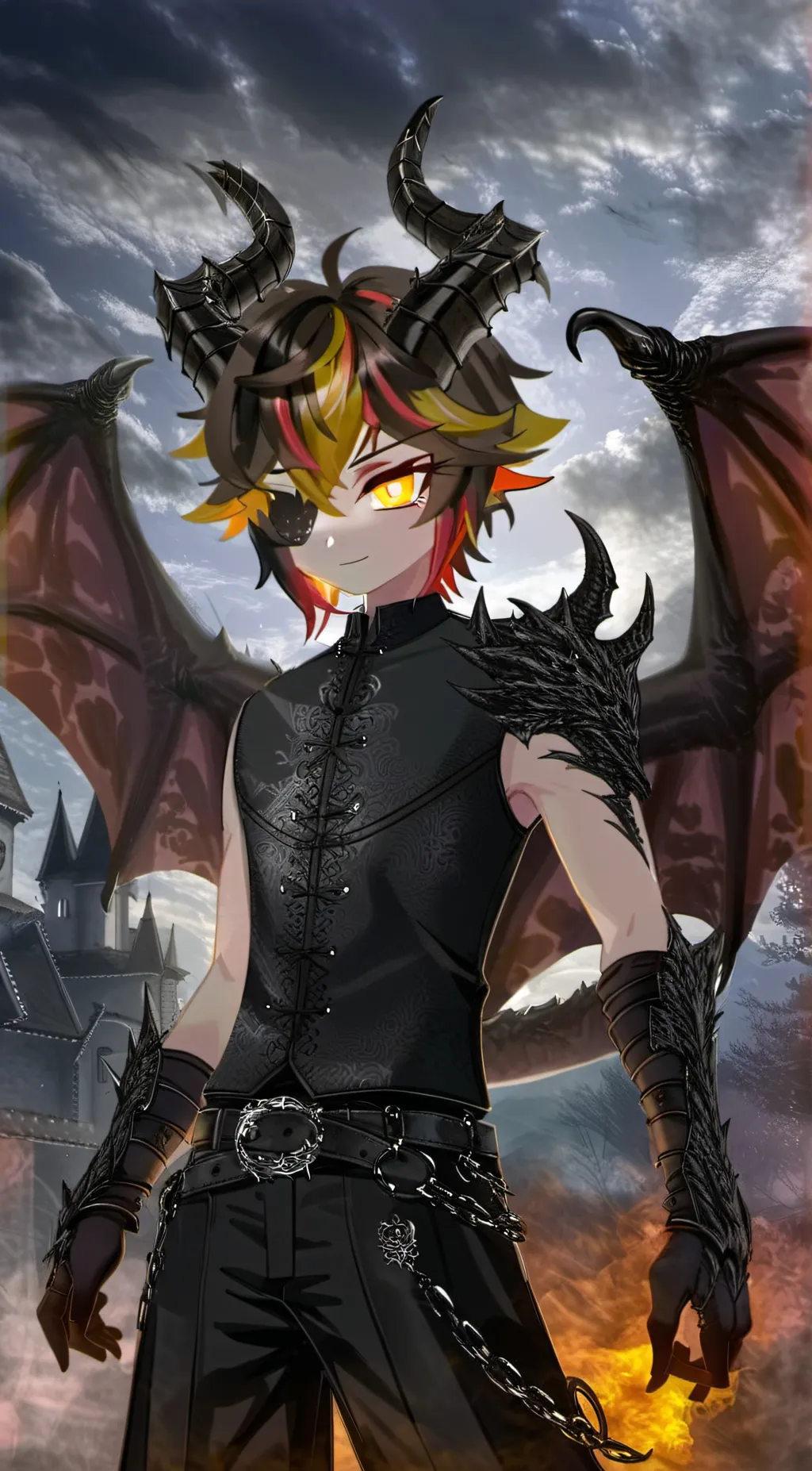 ai character: Asher the third background