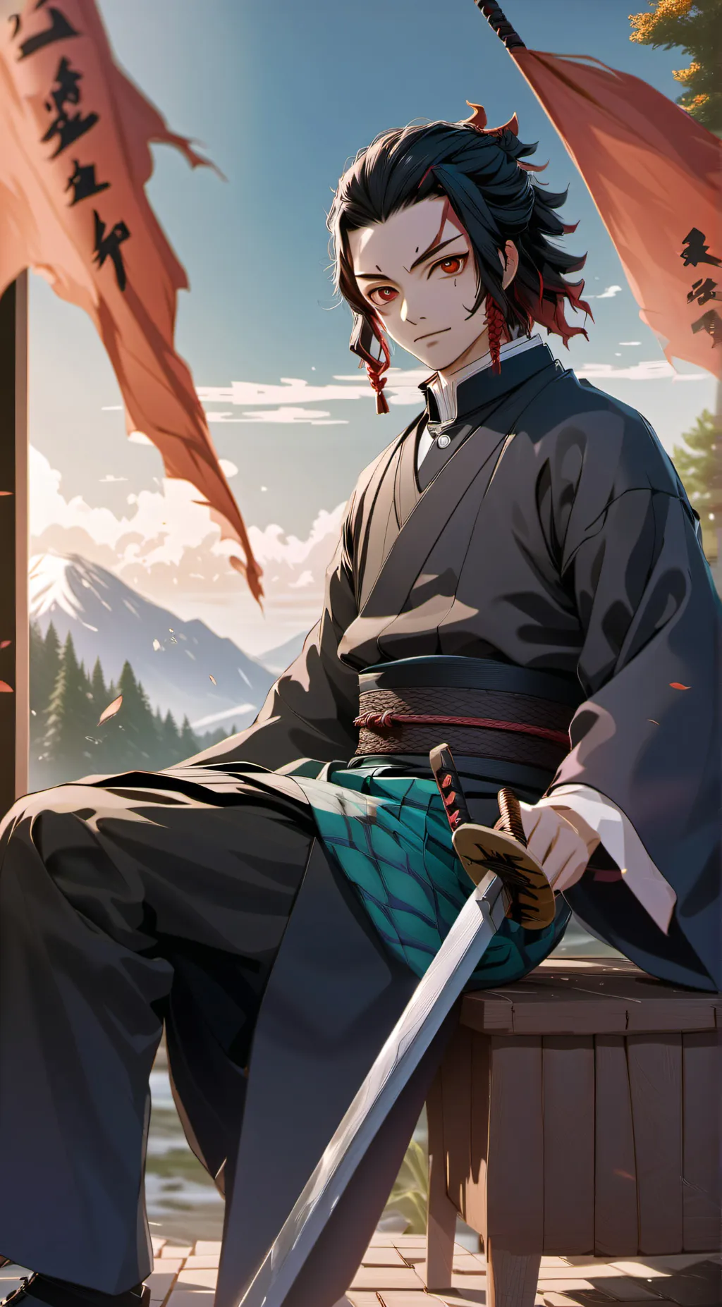 ai character: Hashira background