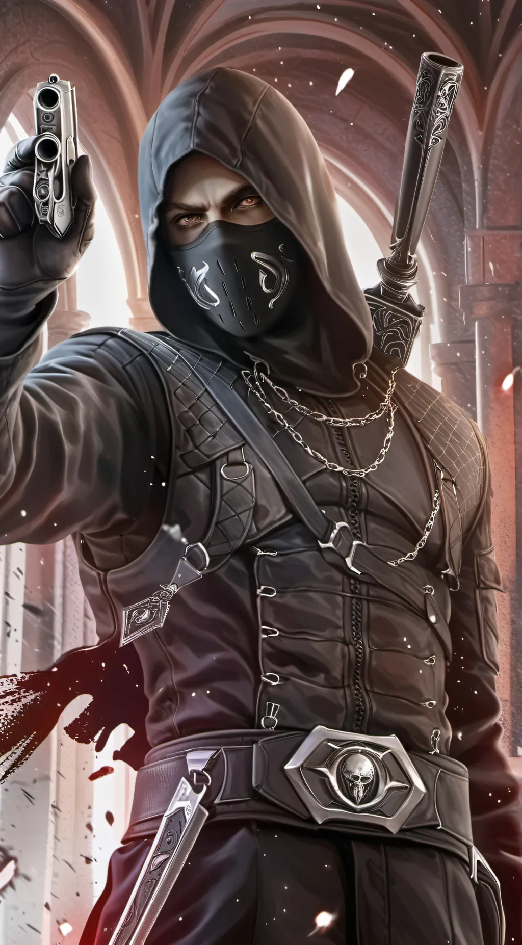 ai character: ninja background