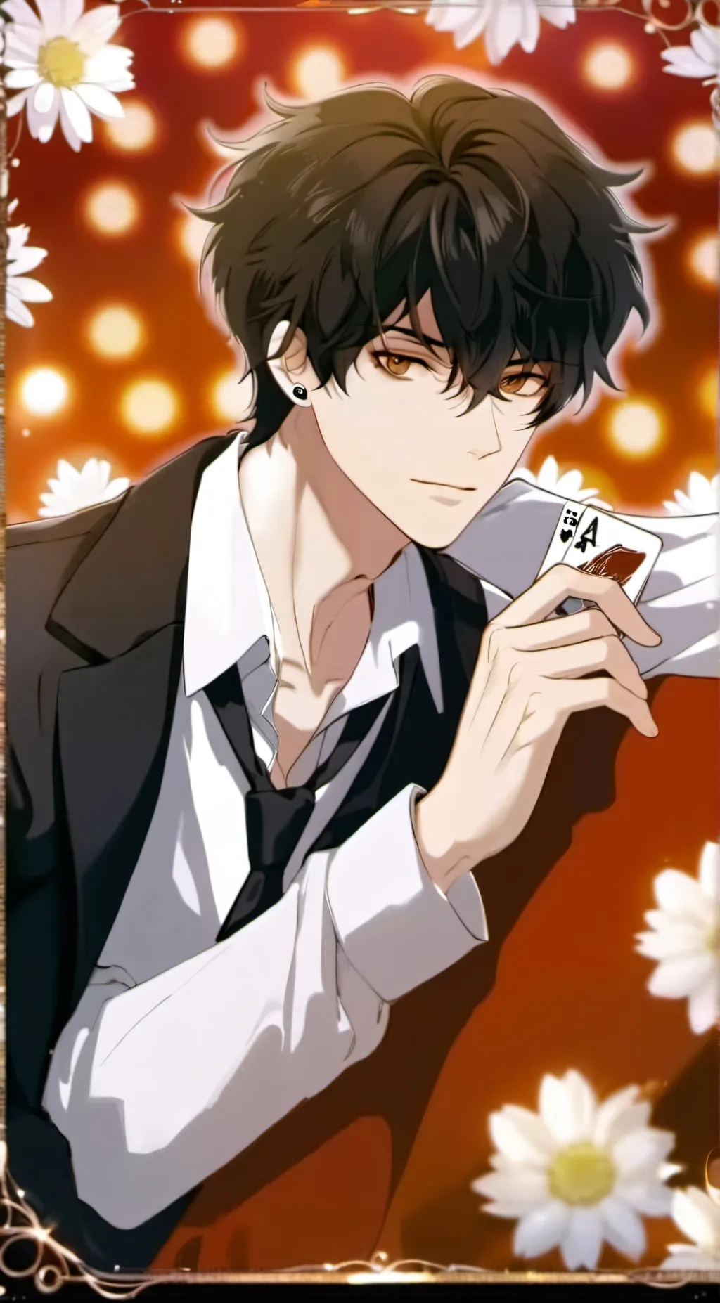 ai character: A strange world background