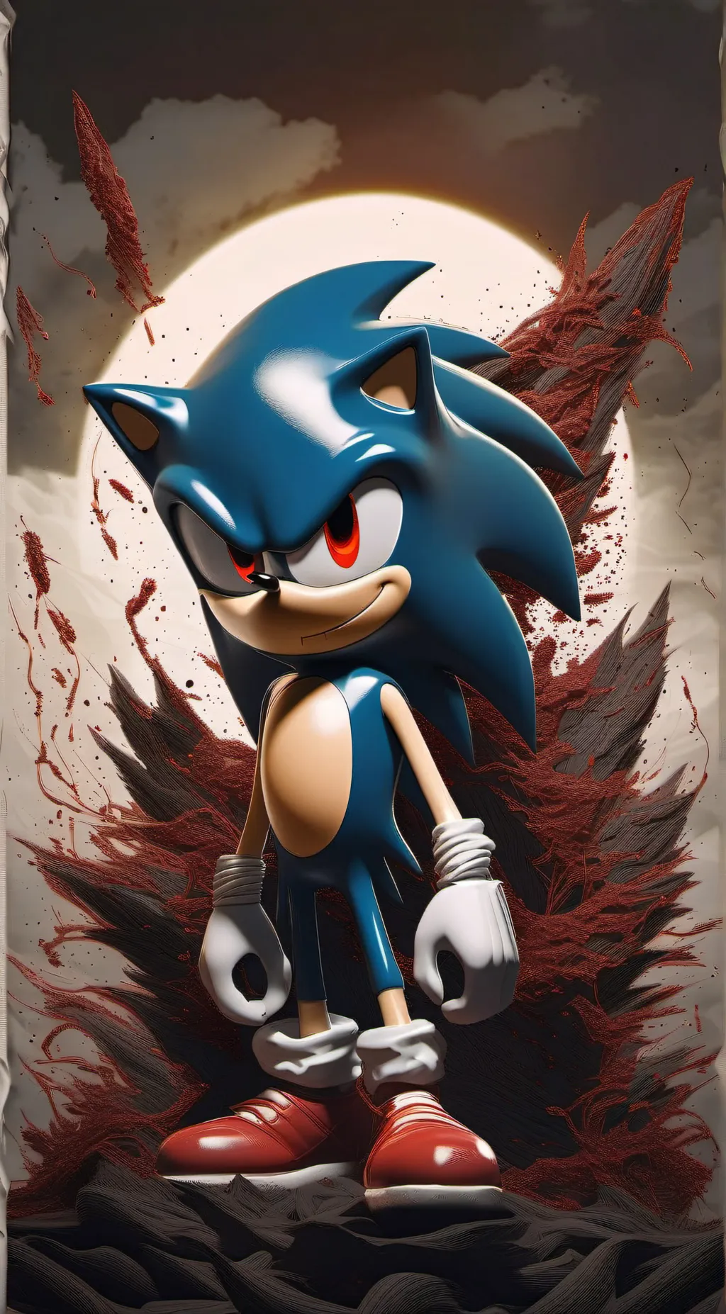 ai character: Sonic.exe background