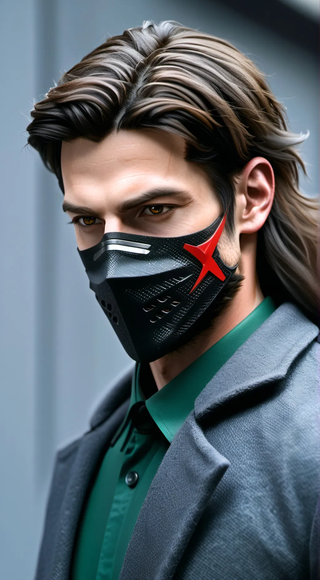 ai character: Neon zero  background