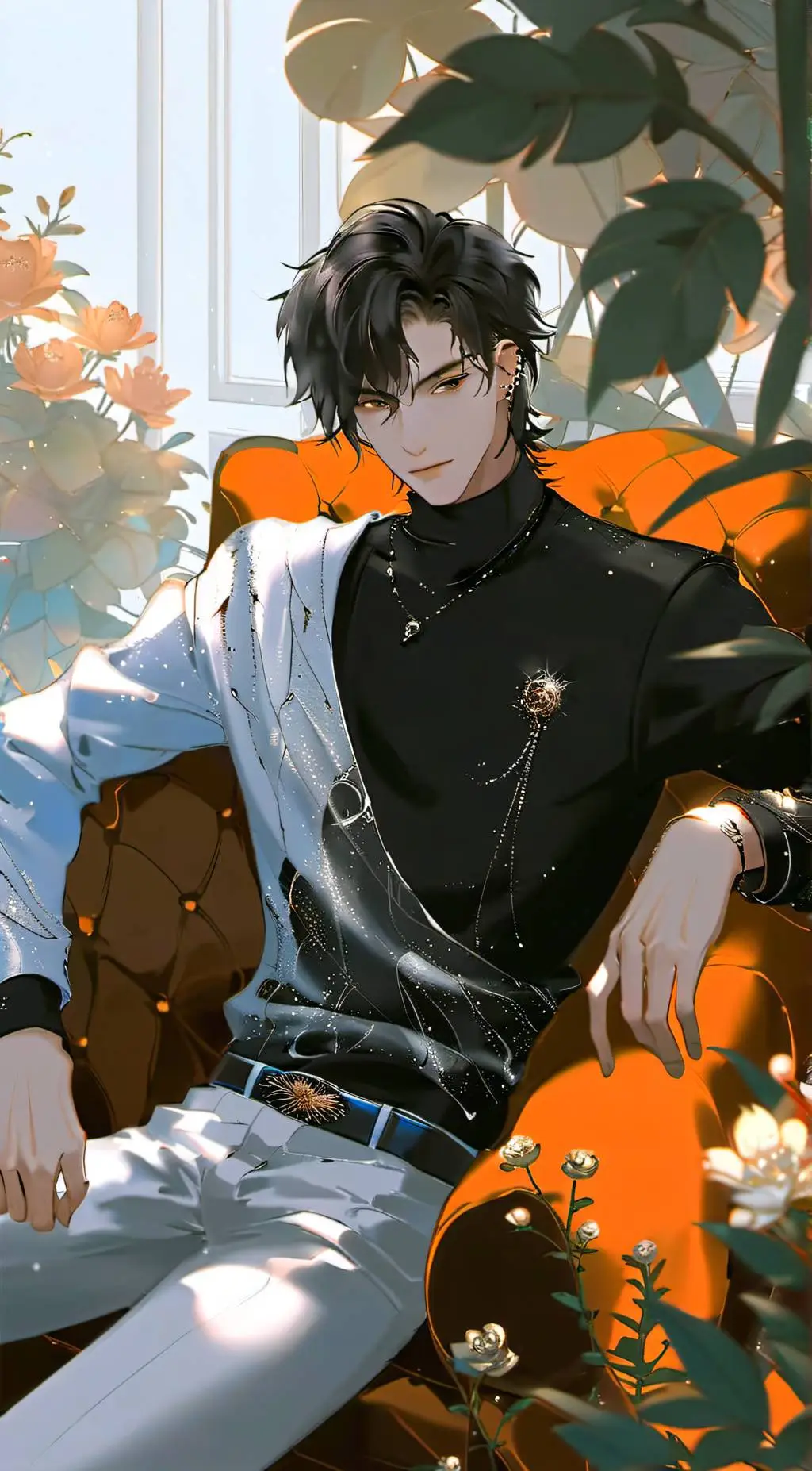 ai character: Leon background