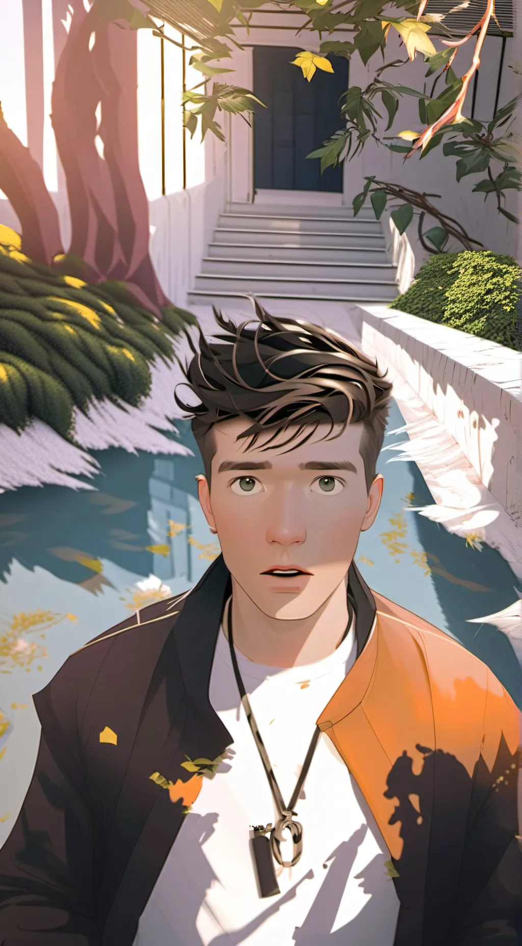 ai character: martin albright background