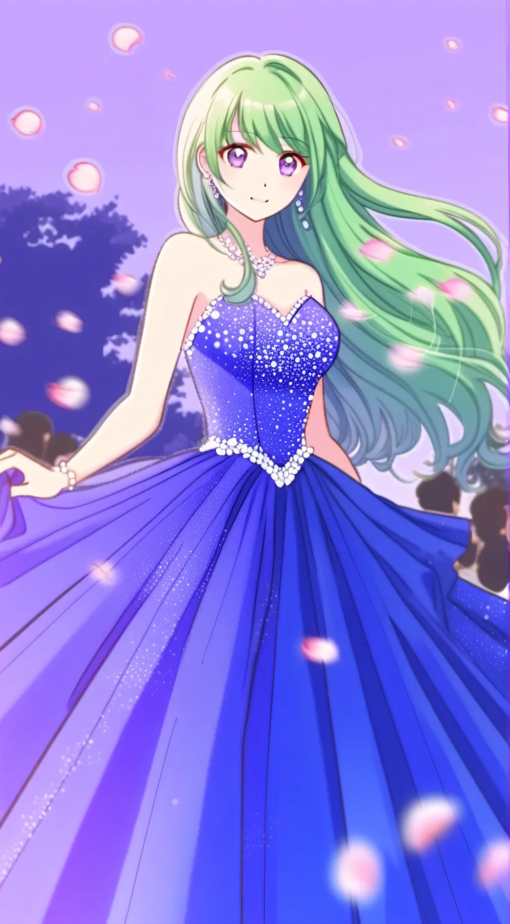 ai character: MHA Prom  background