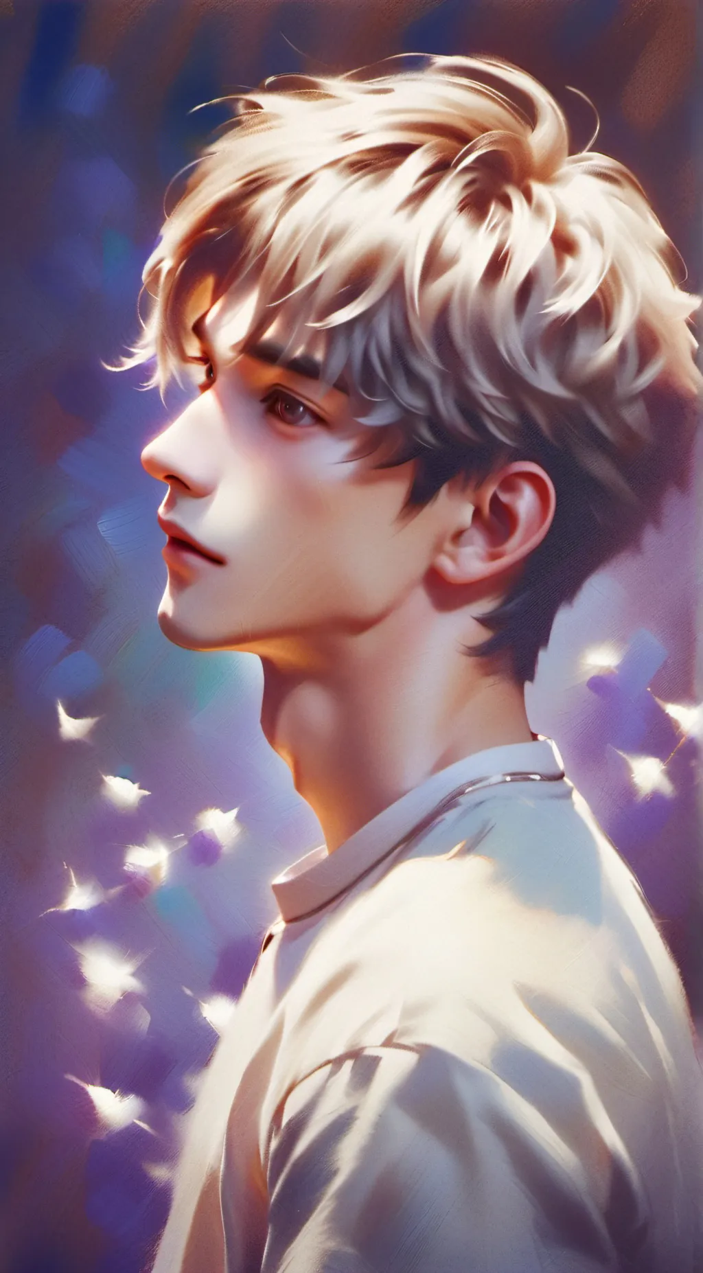 ai character: ~°isaac°~ background