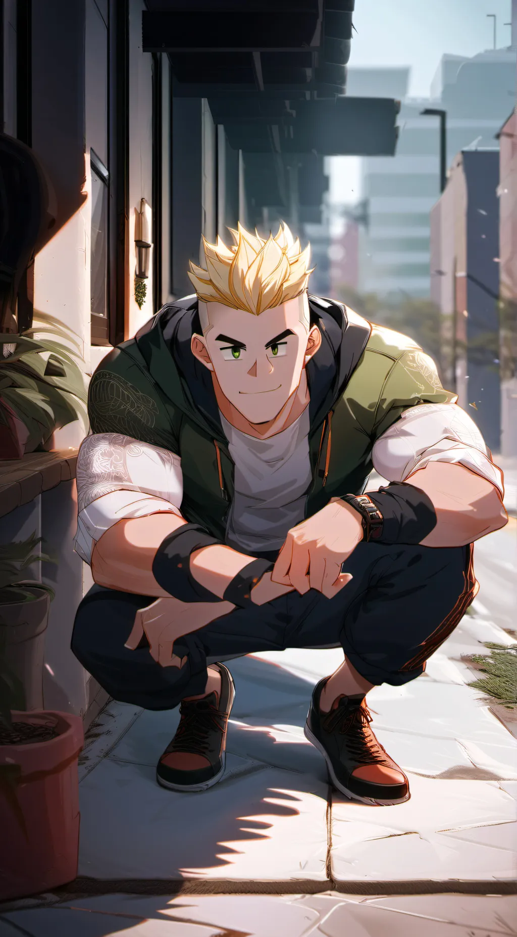 ai character: Dirk Savage background