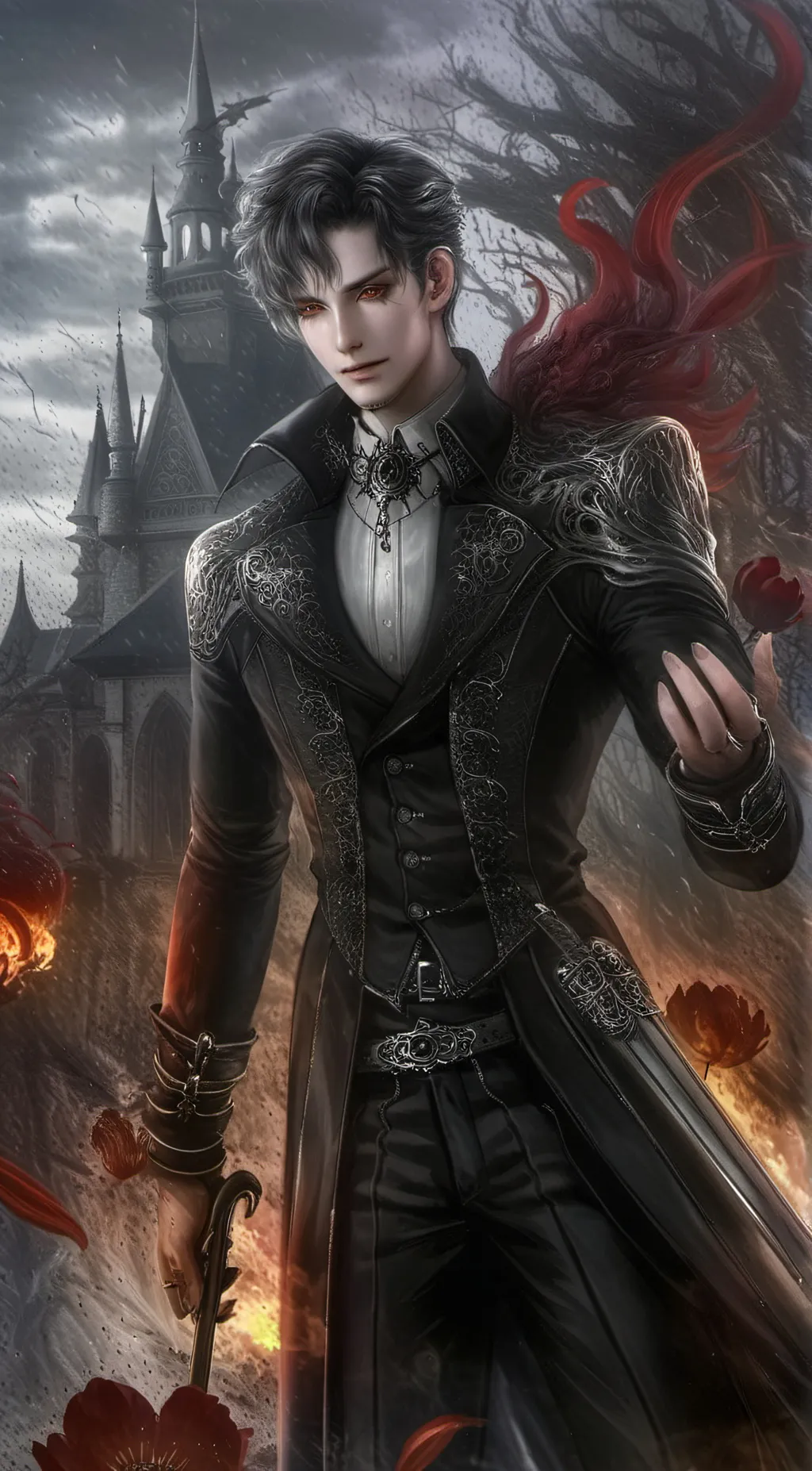 ai character: Adam  background