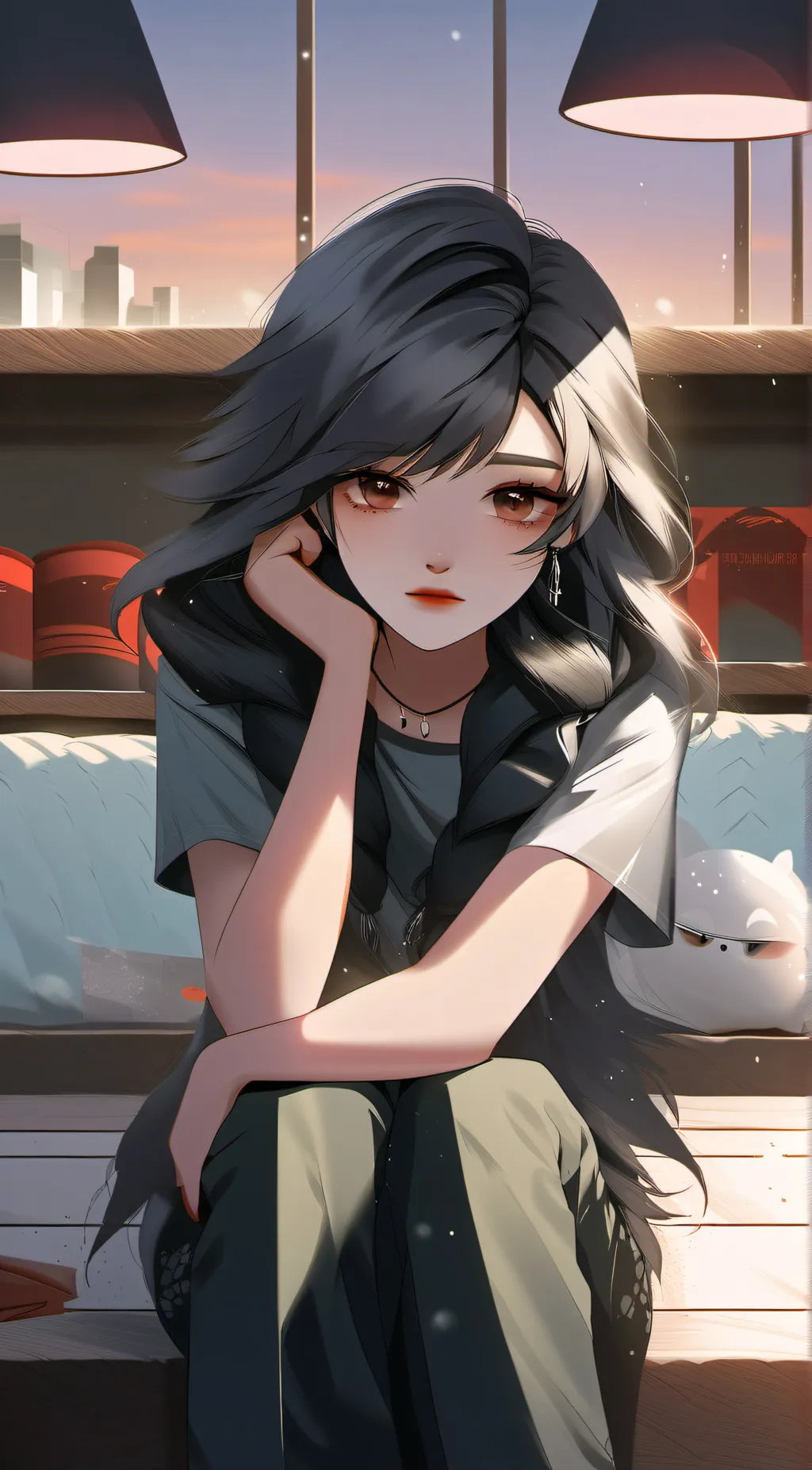 ai character: Hazbin Hotel😞  background