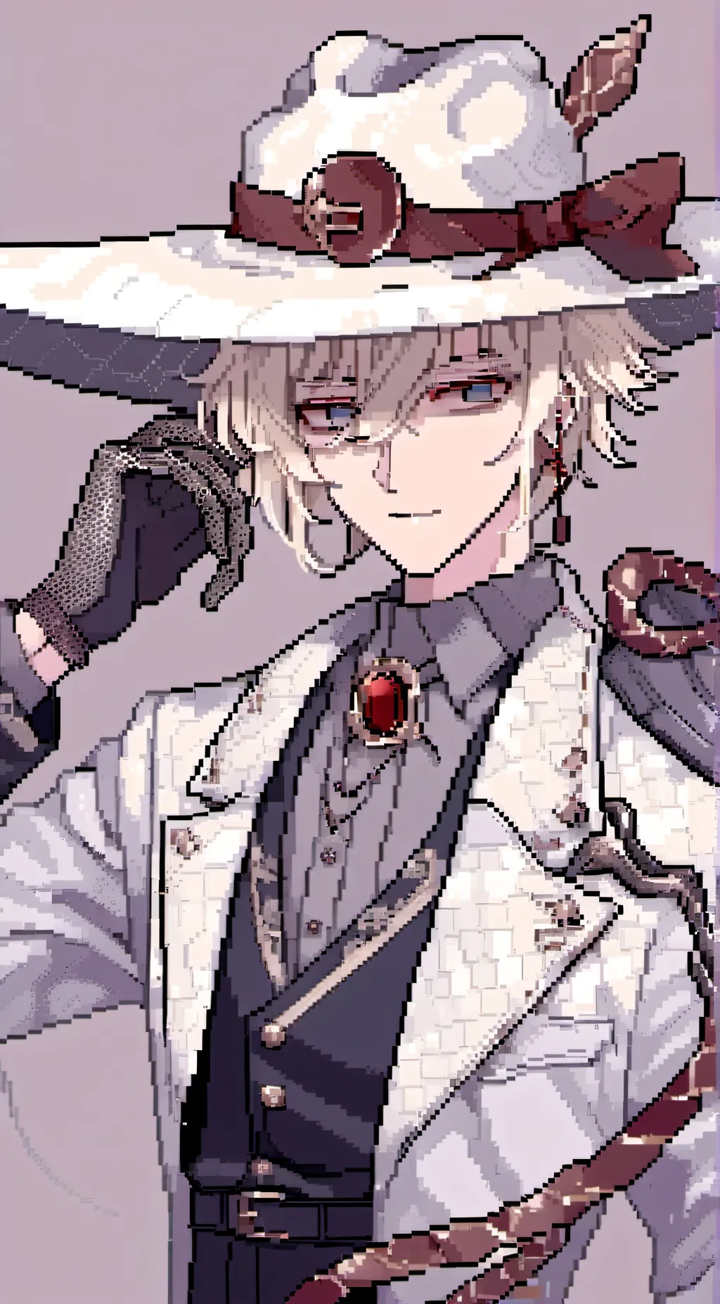 ai character: Lucifer (hazbin) background