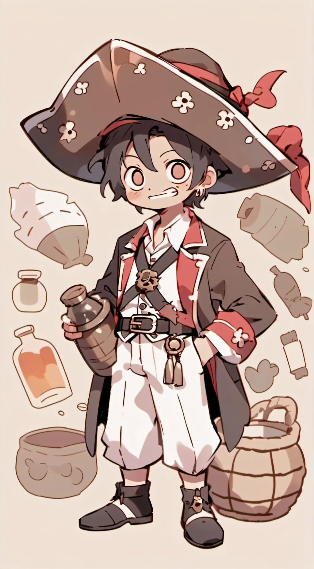 ai character: Luffy background