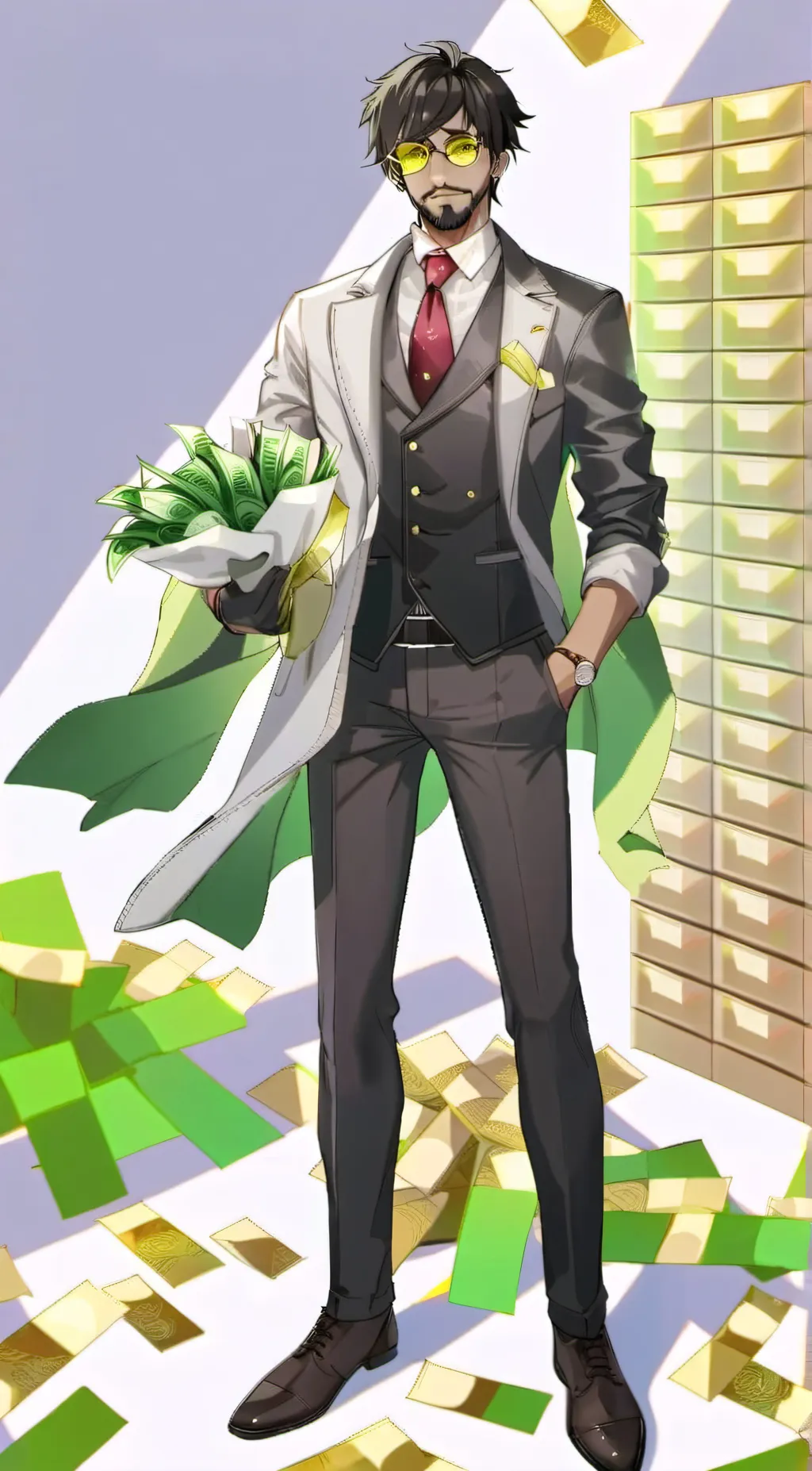 ai character: Greed  background