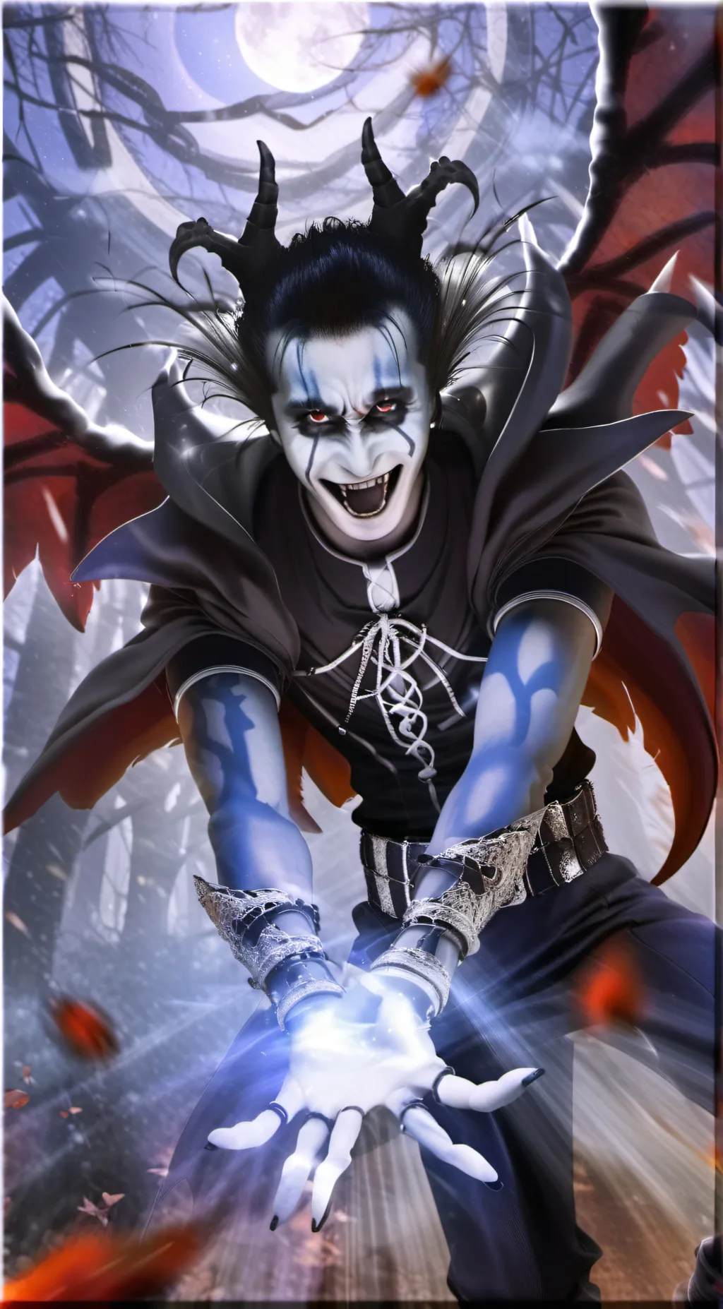 ai character: Demon husband  background