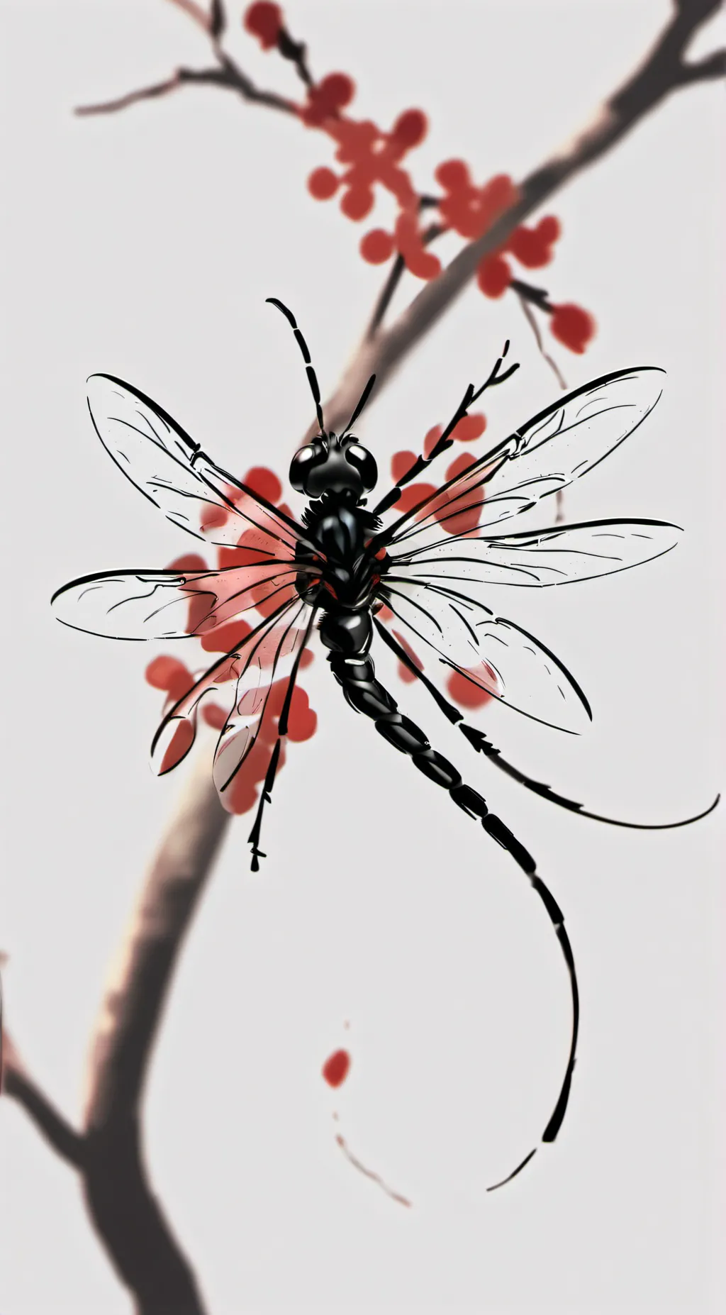 ai character: un-smart dragonfly background