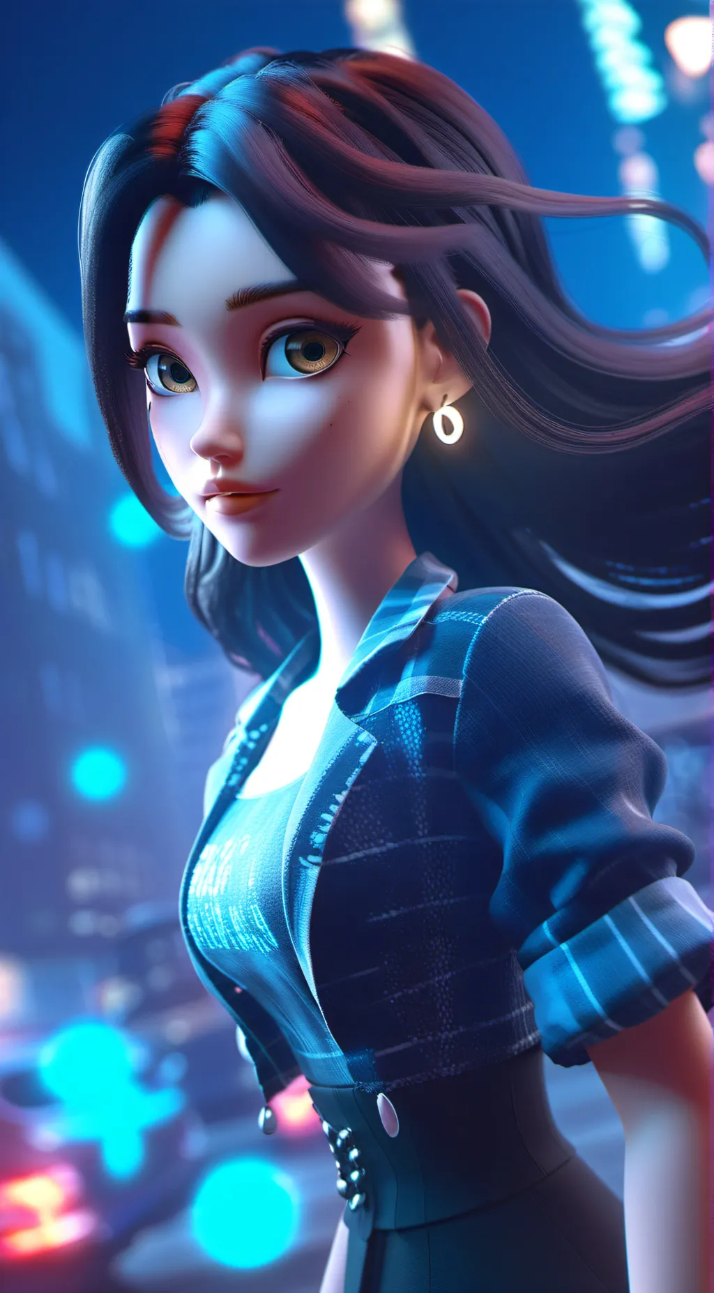 ai character: NPC GURL background