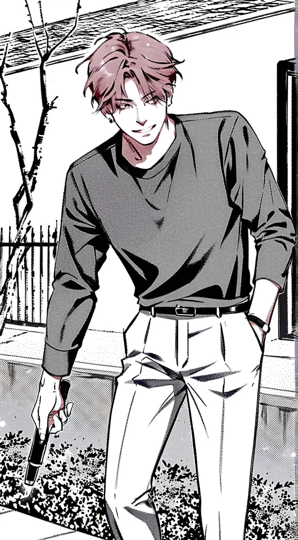 ai character: HAN JISUNG background