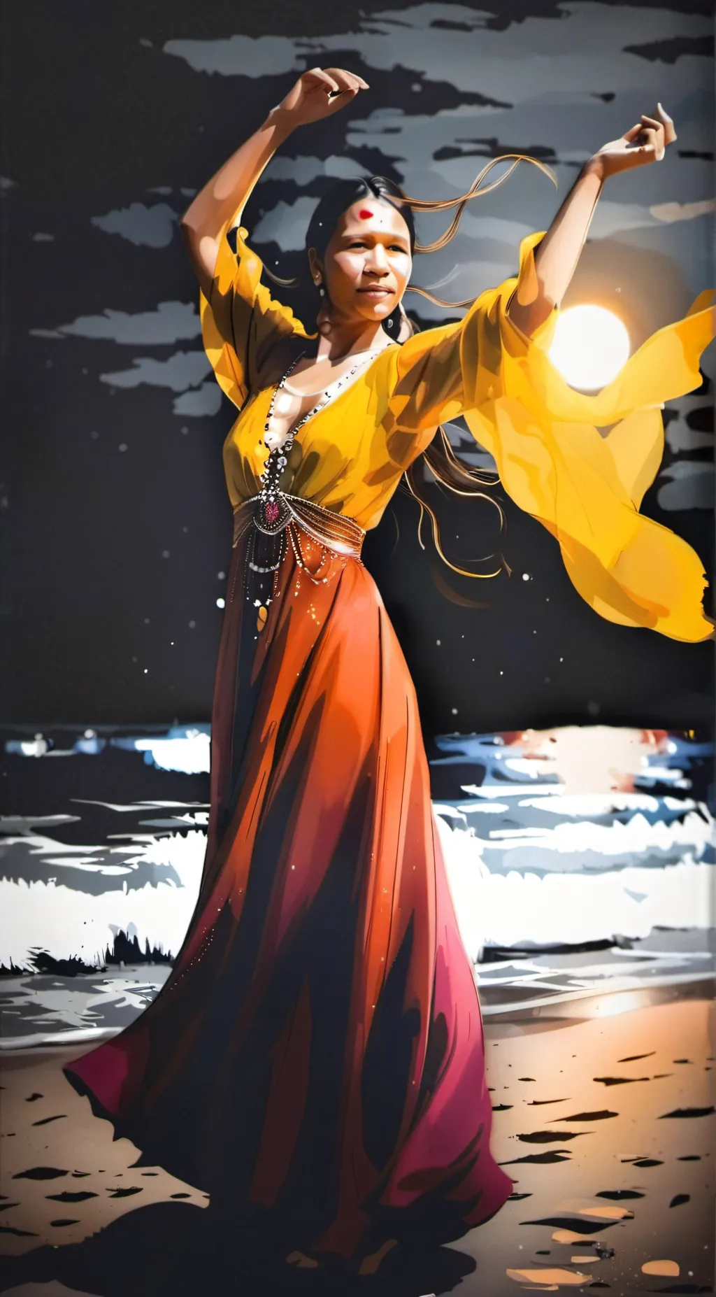 ai character: cute gurl background