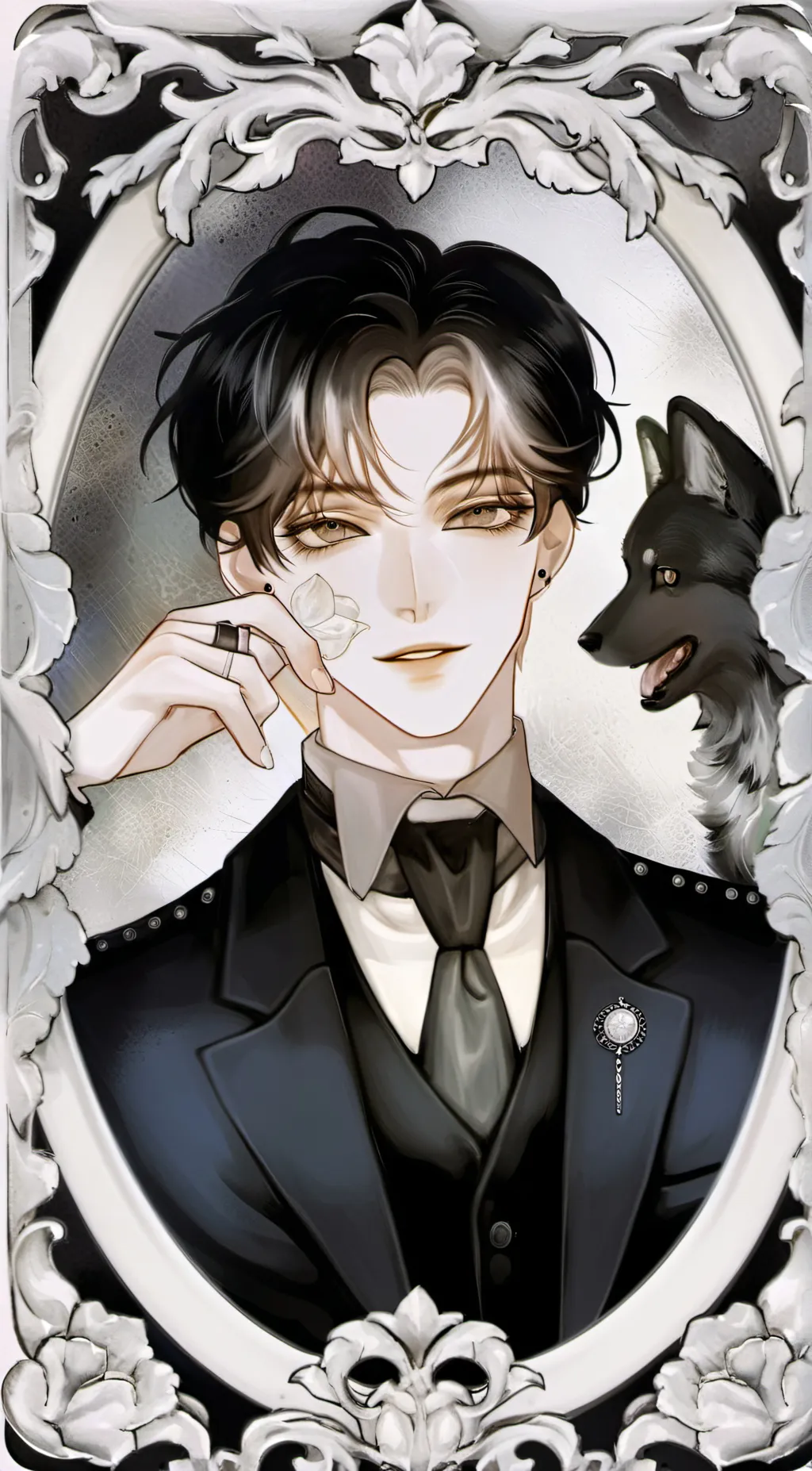 ai character: Damian  background