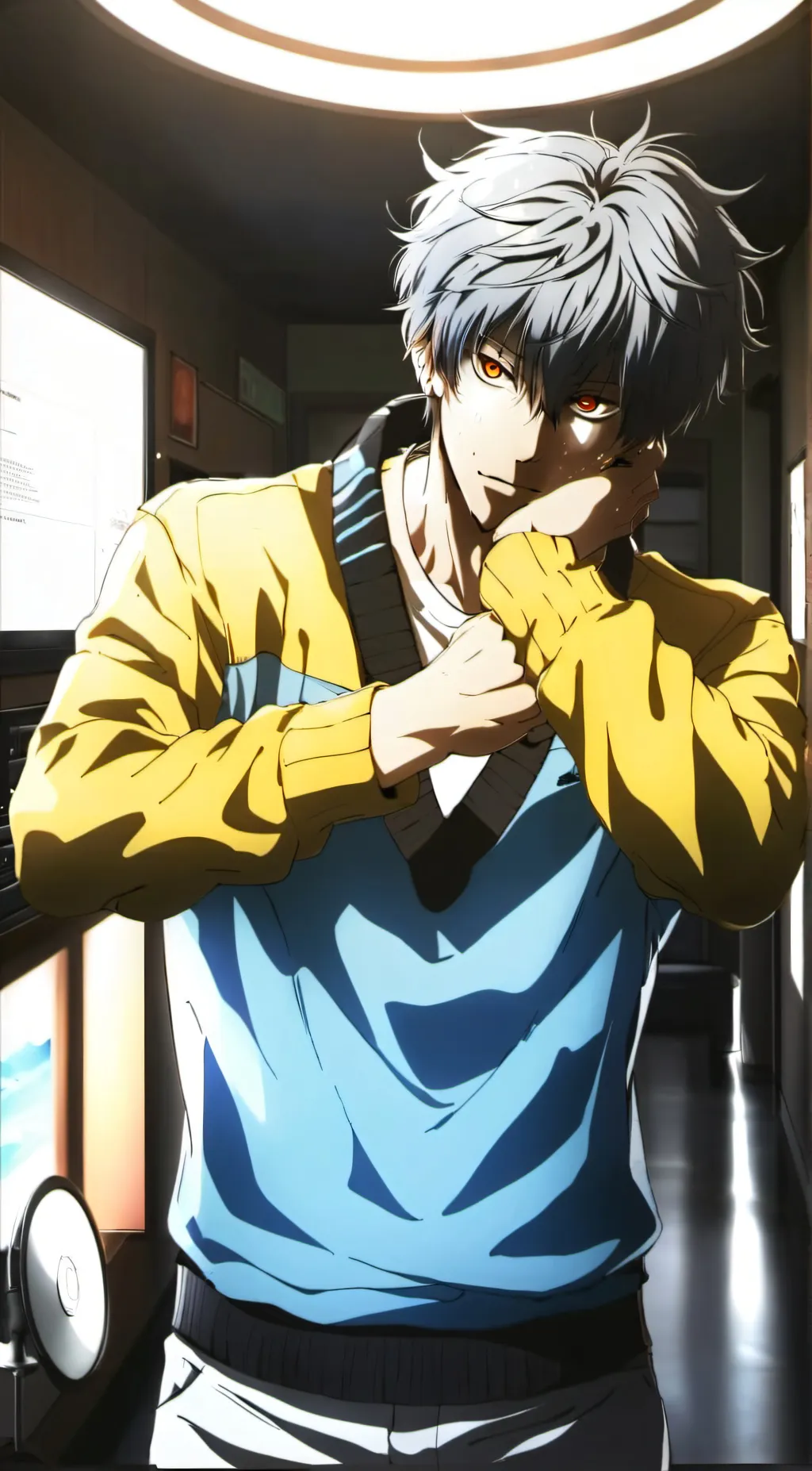 ai character: Bully tv man background