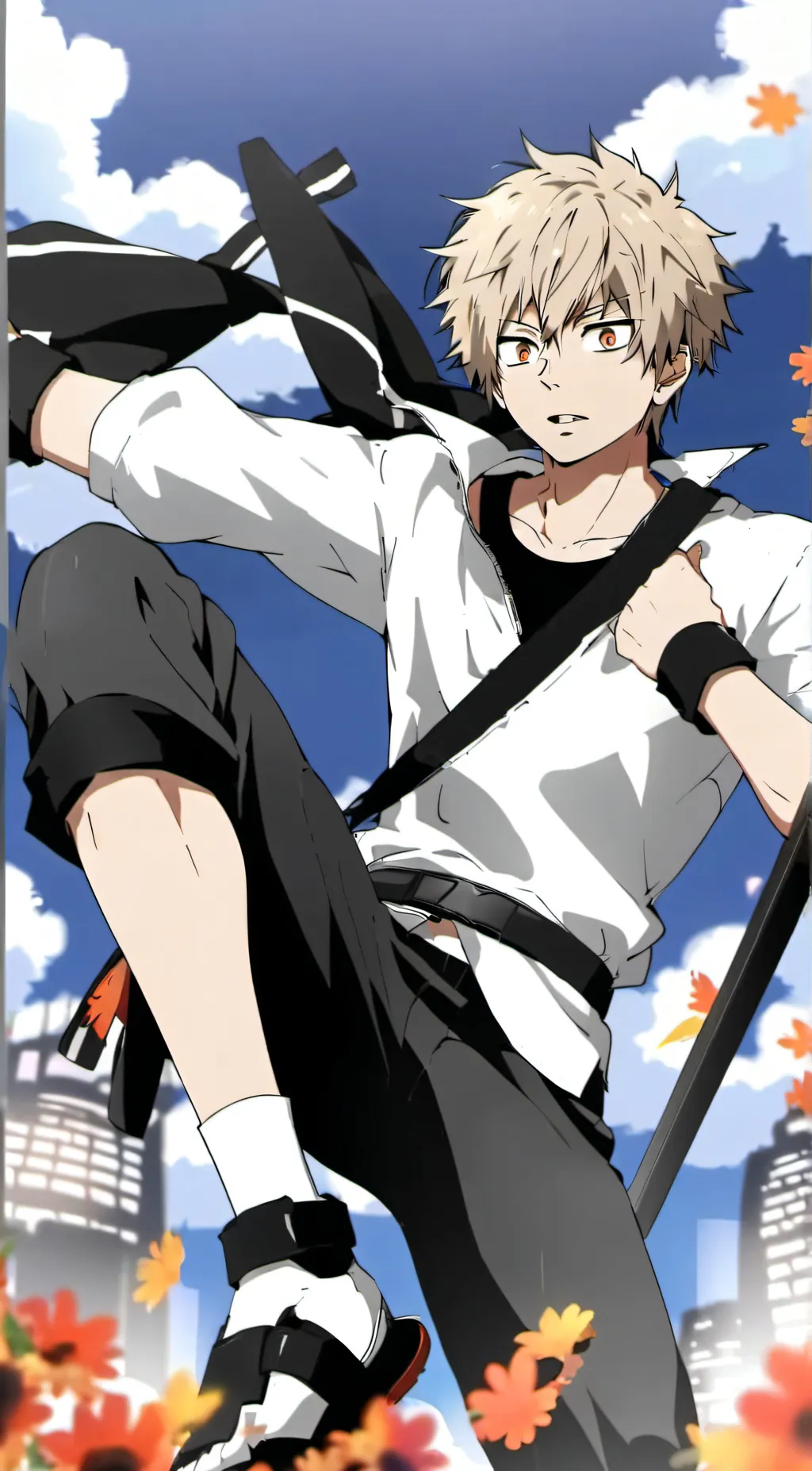 ai character: Bakugou  background