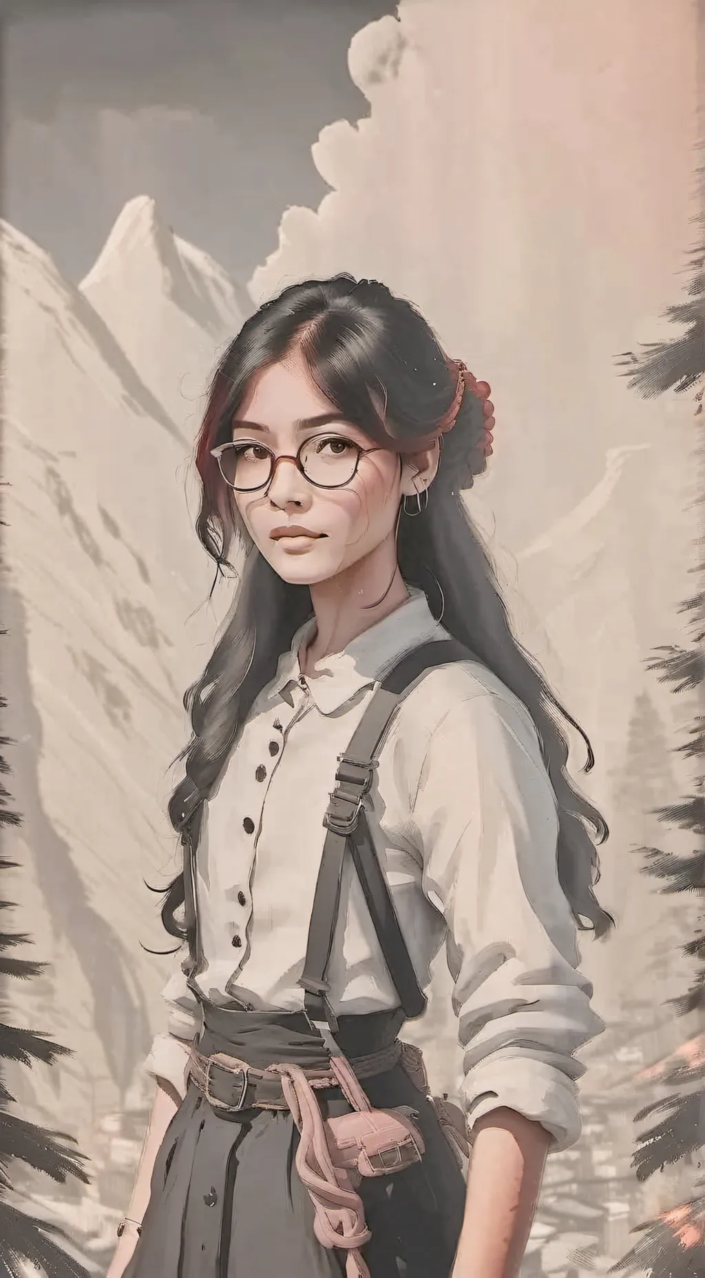 ai character: Rain  background