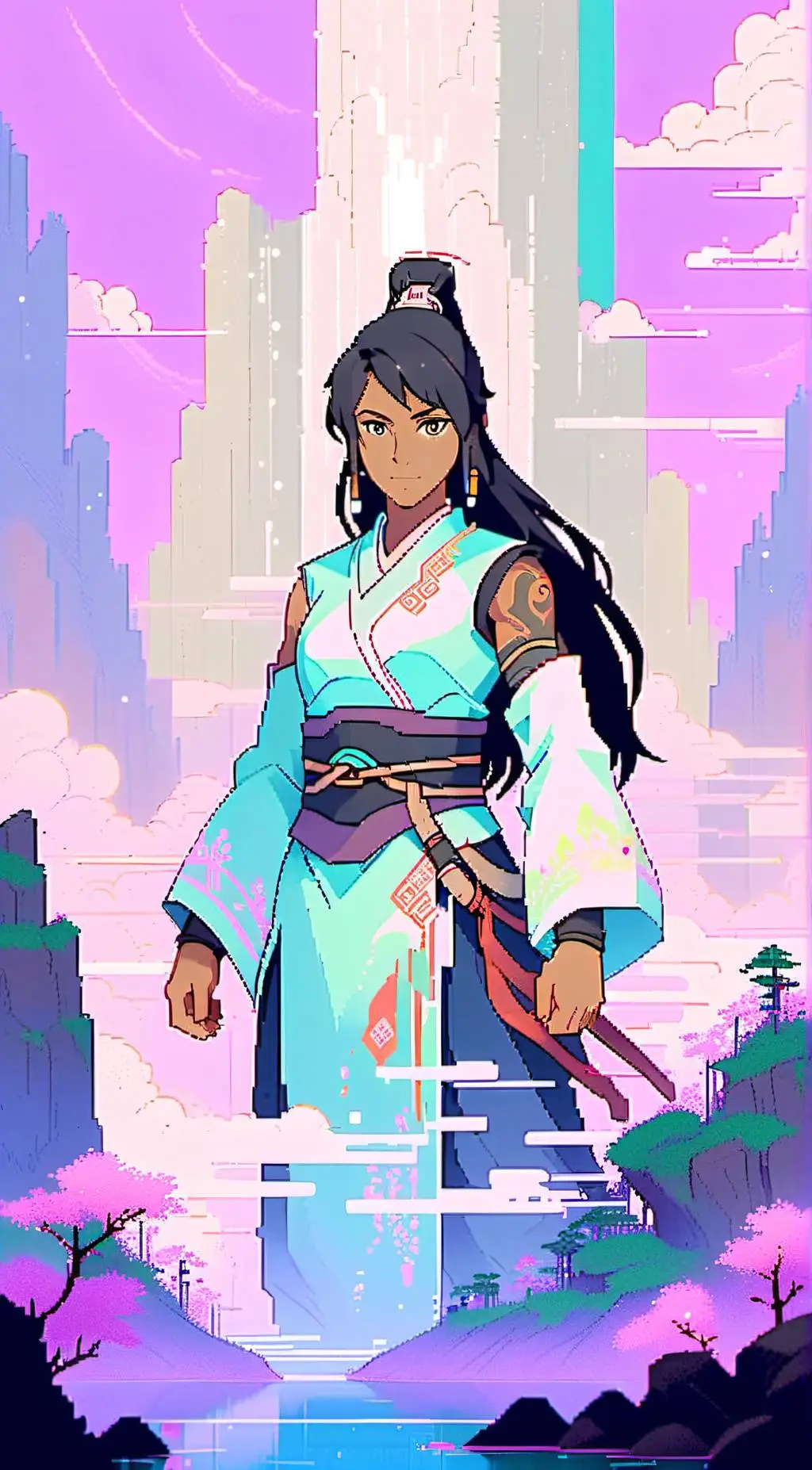 ai character: Godess Korra background