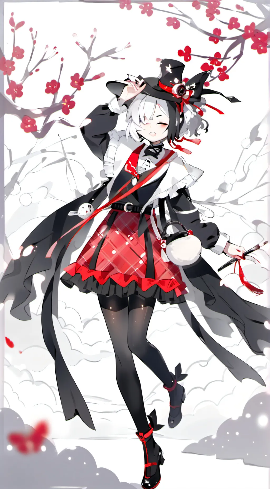 ai character: Miss cricle background