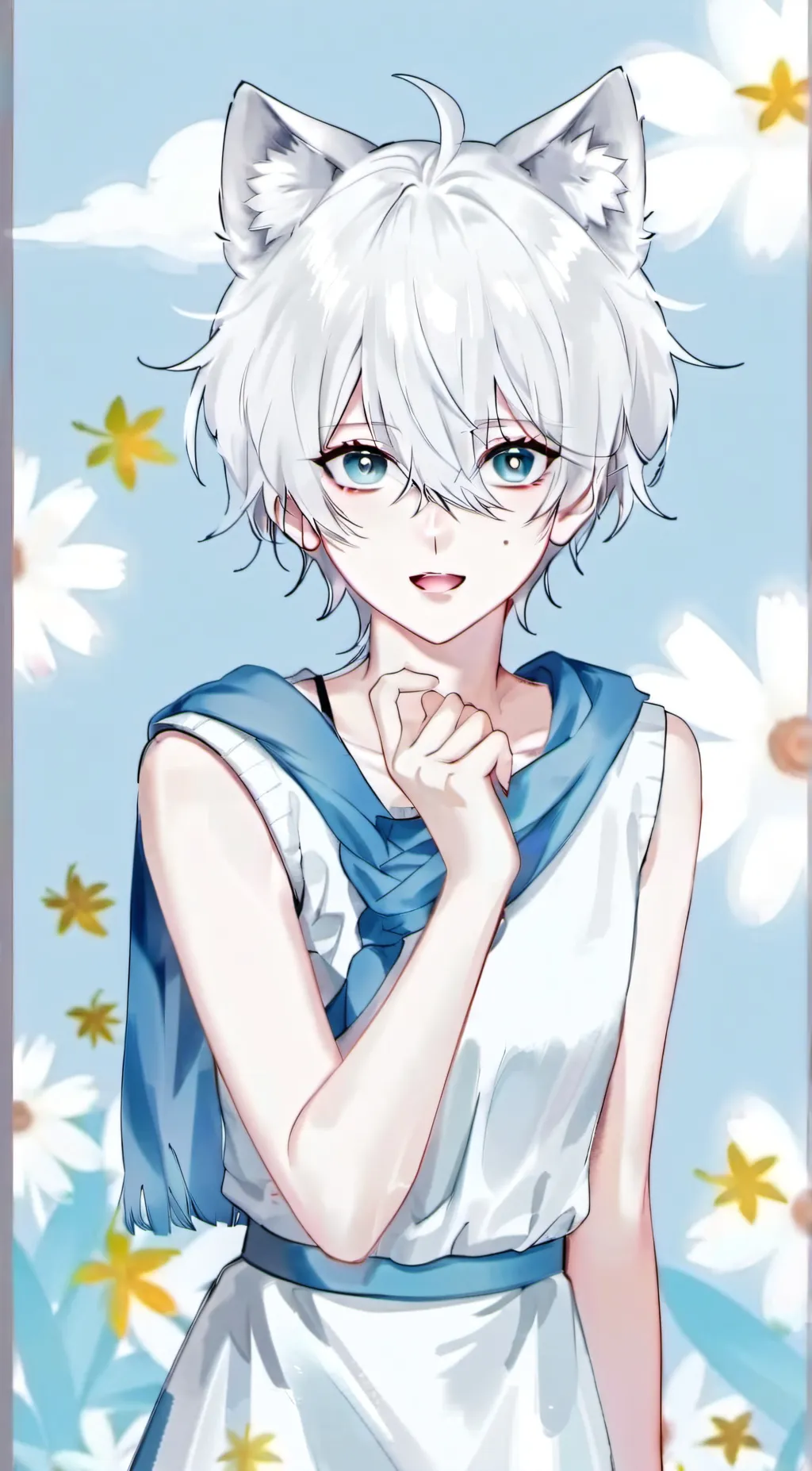 ai character: SNOW background