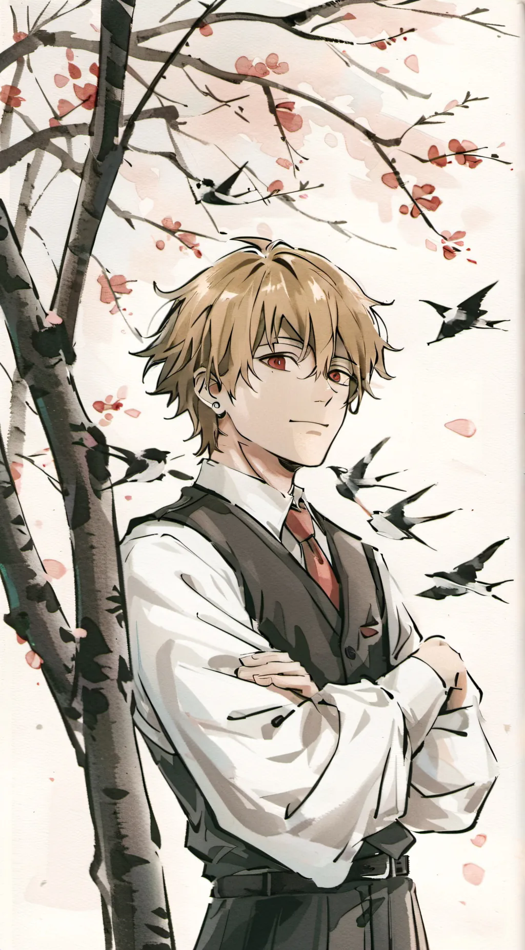 ai character: The man background