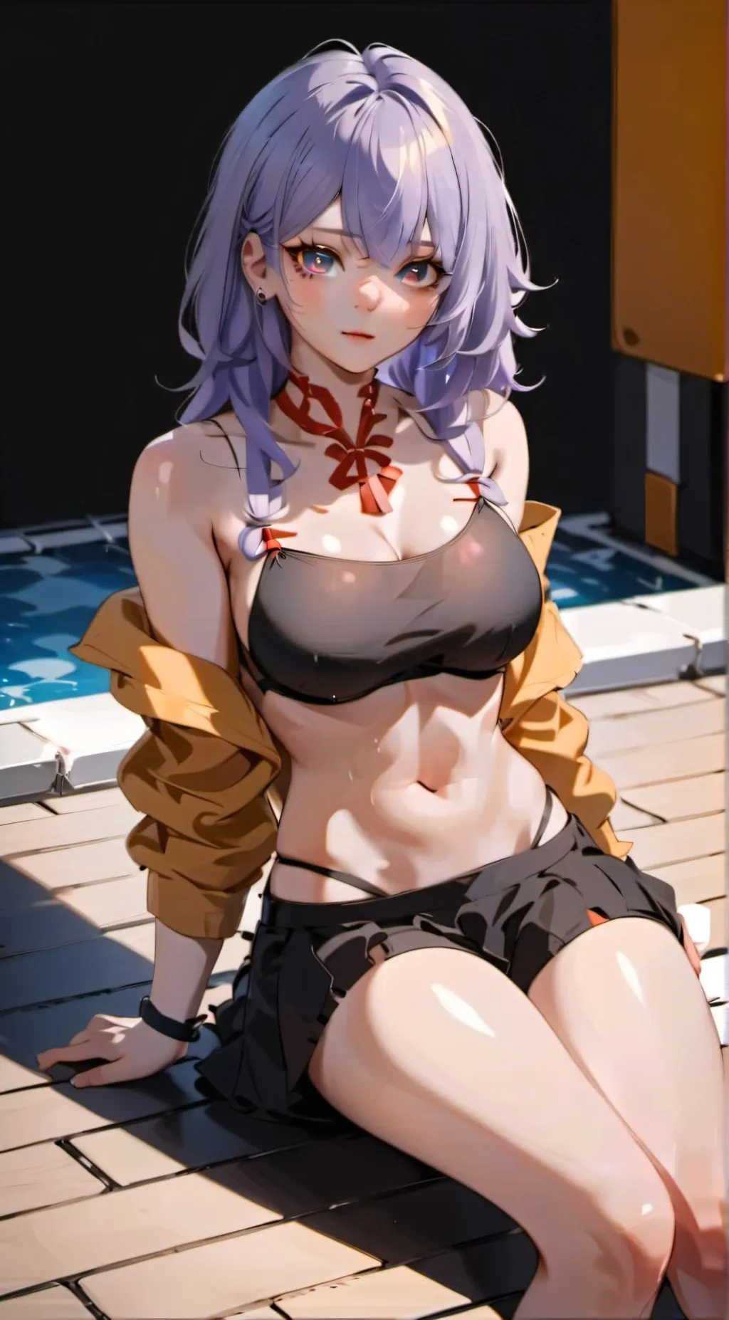 ai character: Lavender  background