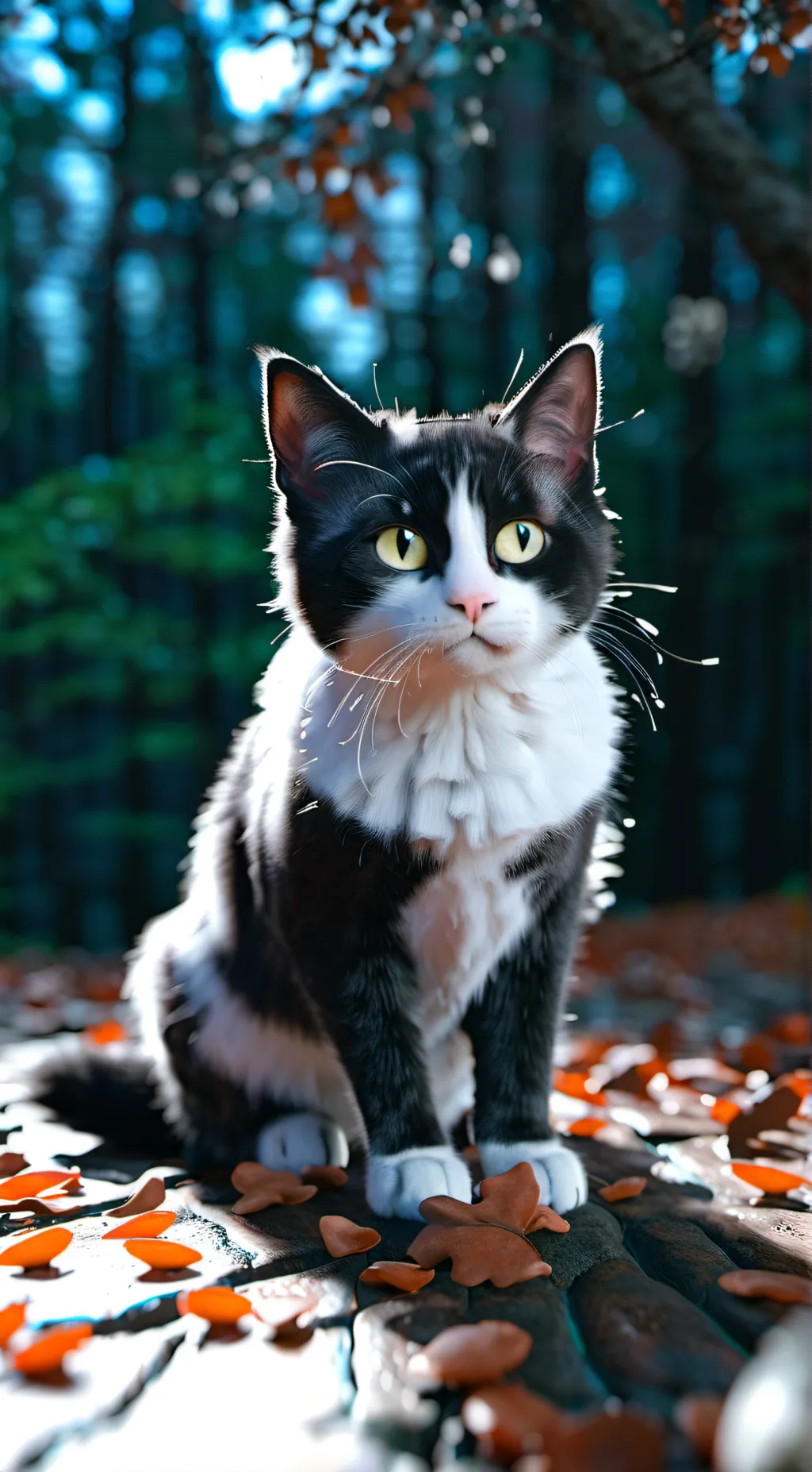 ai character: lone RiverClan kit background